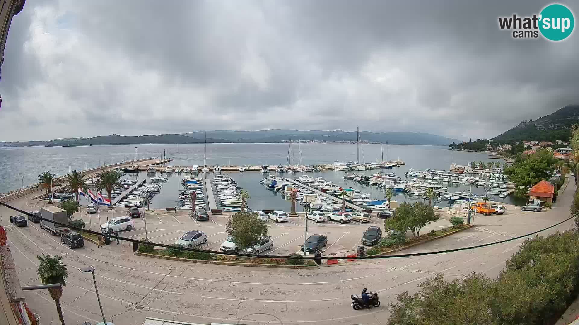 Spletna kamera Orebić Riva – Trajekt za Korčulo v živo