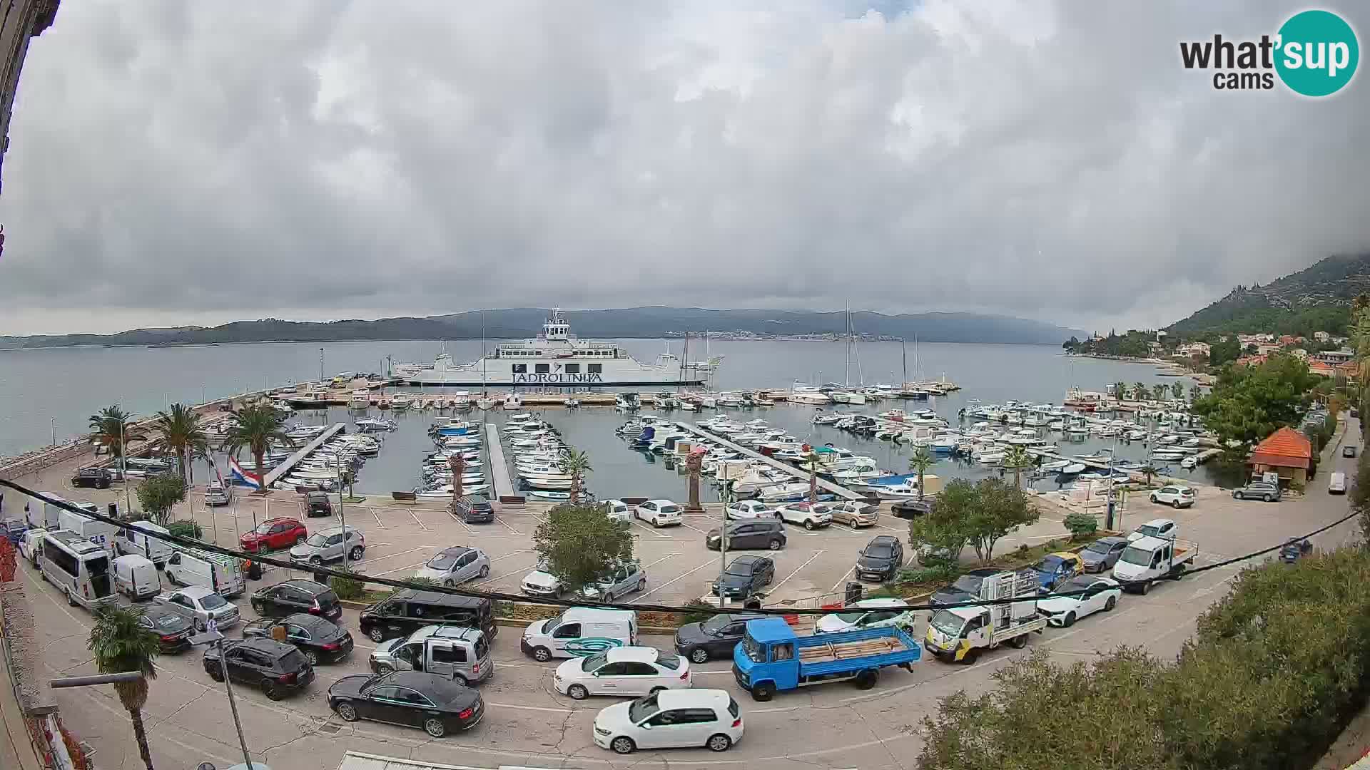 Webcam Orebić Riva – Ferry to Korčula Live