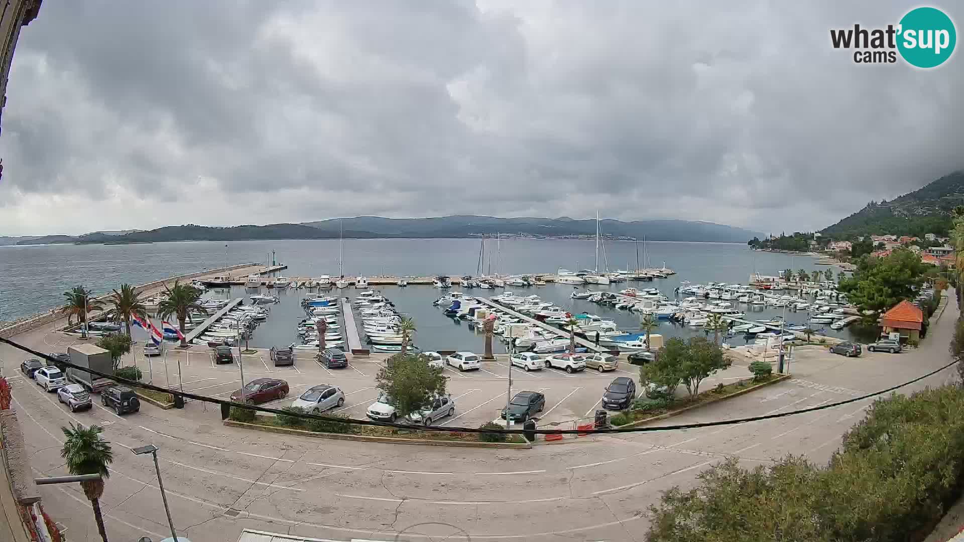 Webcam Orebić Riva – Ferry to Korčula Live