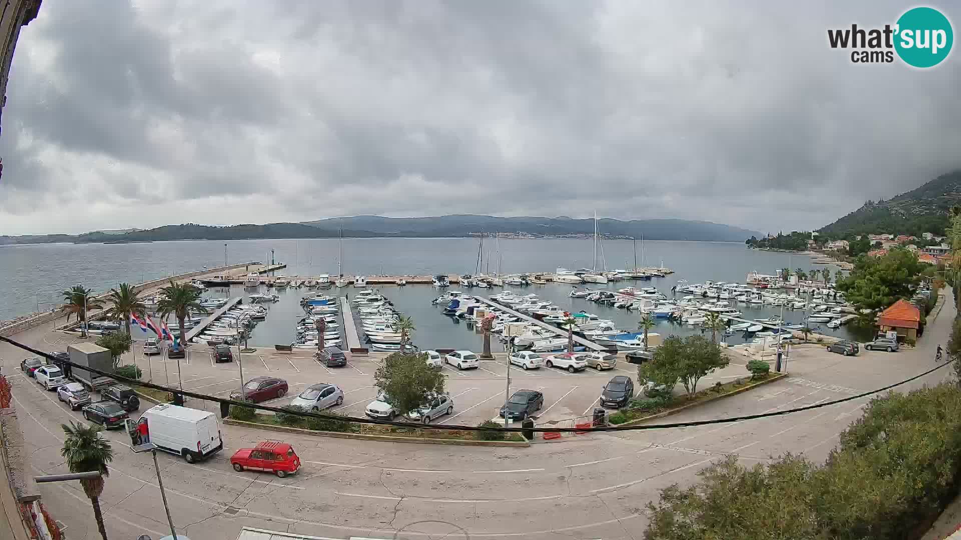 Webcam Orebić Uferpromenade – Fähre nach Korčula Live