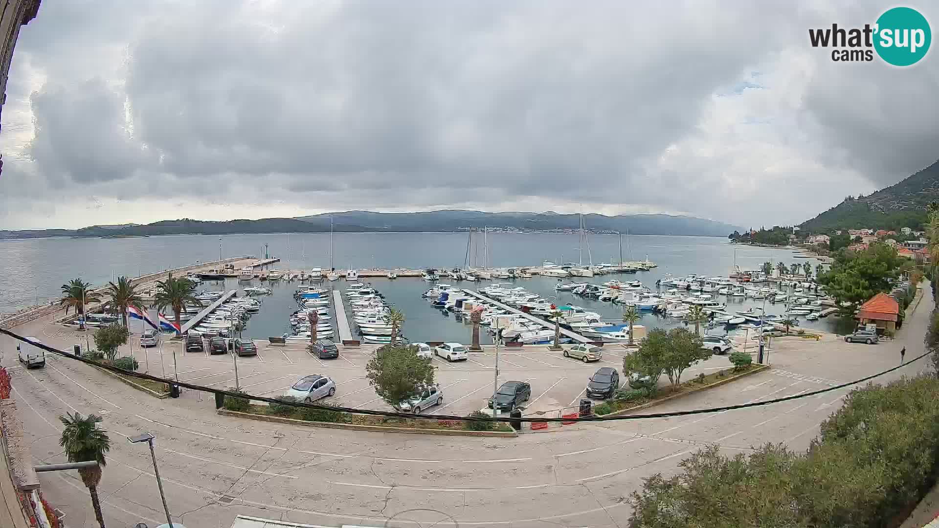 Webcam Orebić Riva – Ferry to Korčula Live