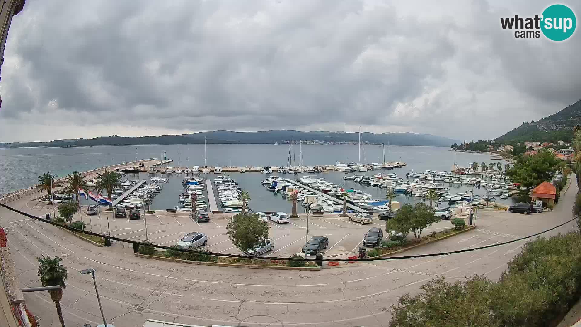 Webcam Orebić Riva – Ferry to Korčula Live