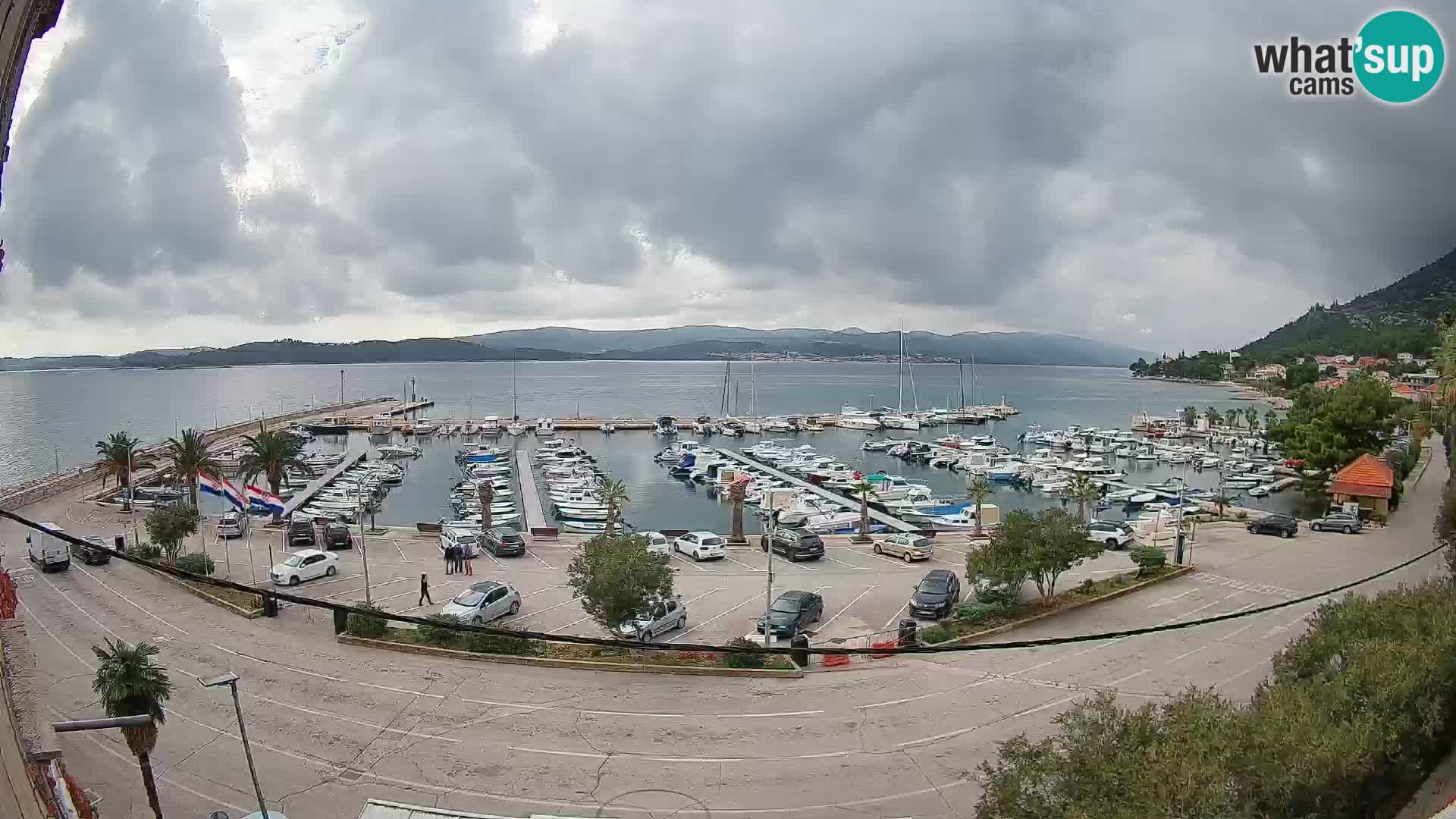 Webcam Orebić Riva – Ferry vers Korčula en direct