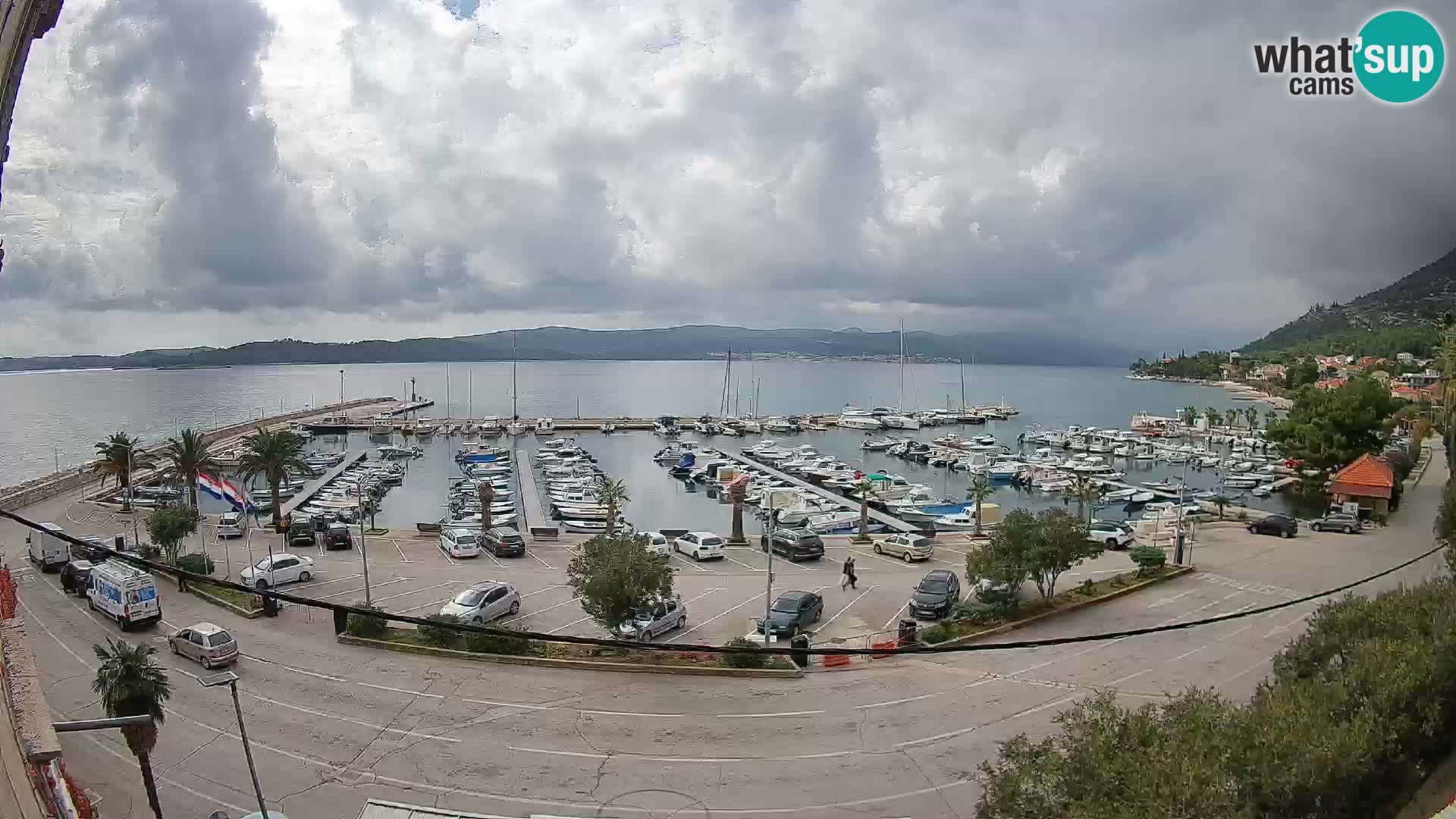Webcam Orebić Riva – Ferry to Korčula Live