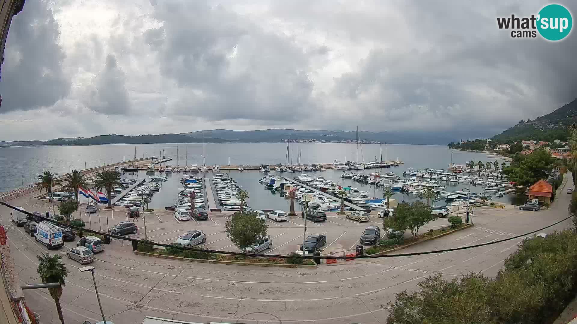 Webcam Orebić Riva – Ferry to Korčula Live
