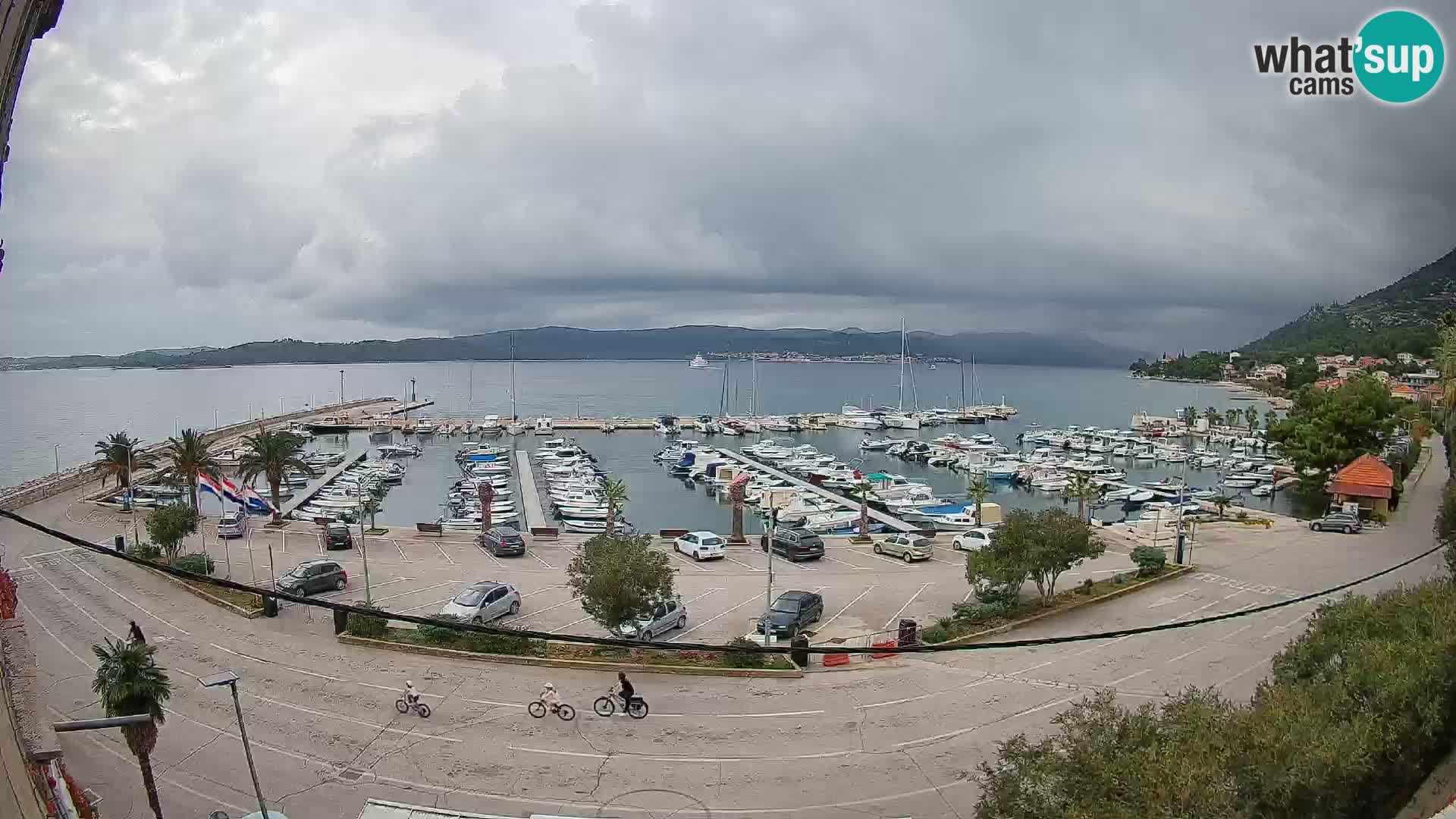 Webcam Orebić Uferpromenade – Fähre nach Korčula Live