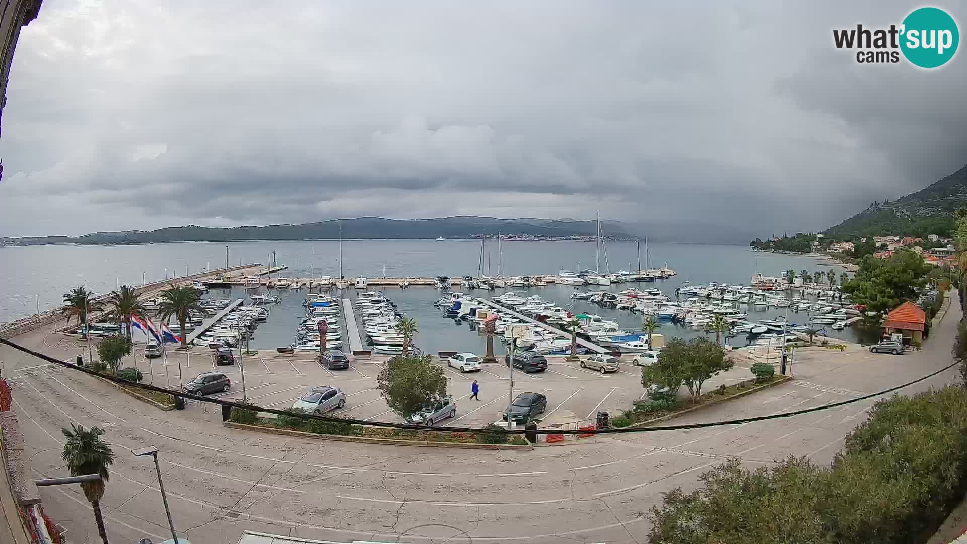 Webcam Orebić Riva – Ferry to Korčula Live