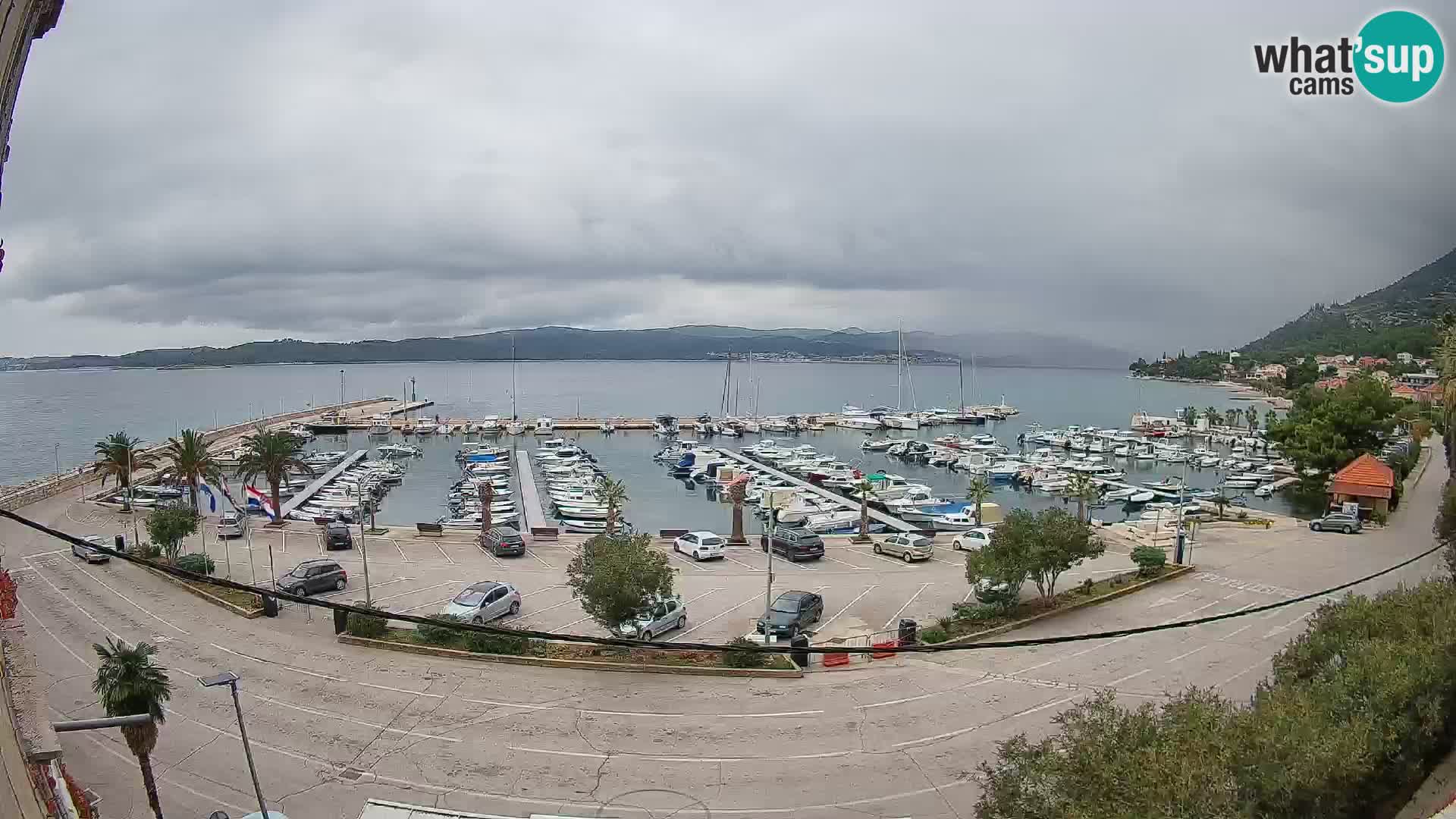 Webcam Orebić Riva – Ferry to Korčula Live