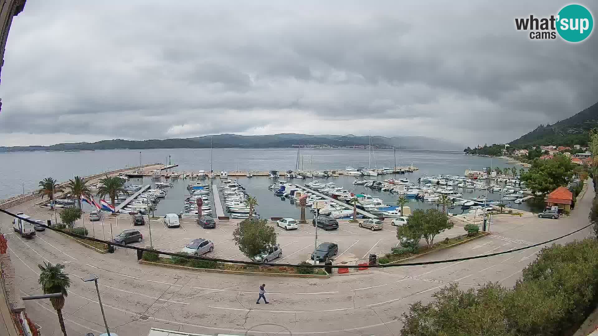 Webcam Orebić Riva – Ferry a Korčula en vivo