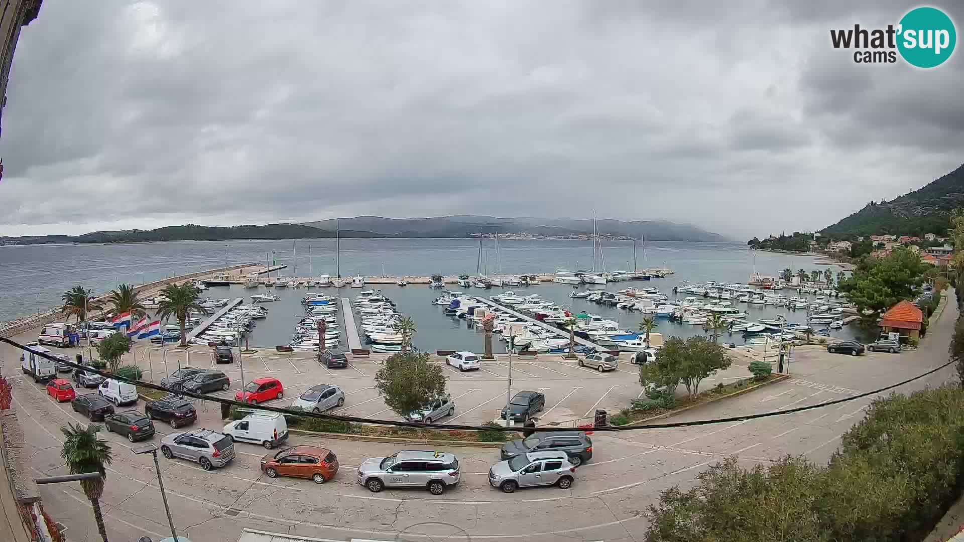 Webcam Orebić Riva – Ferry to Korčula Live