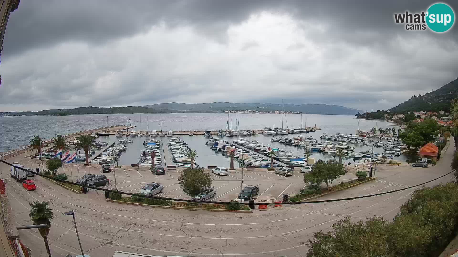 Web kamera Orebić Riva – Trajekt za Korčulu uživo