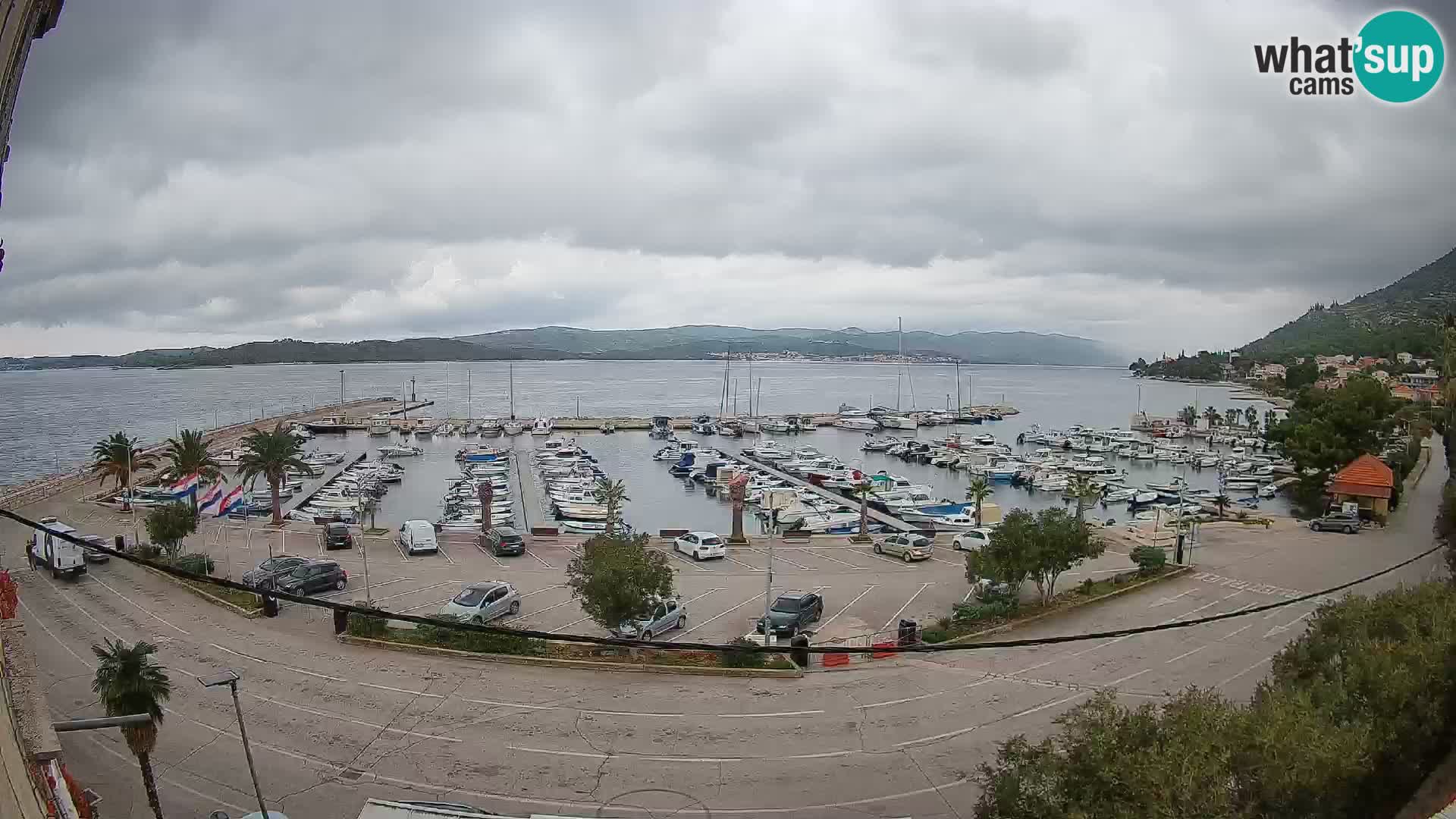 Webcam Orebić Riva – Ferry to Korčula Live