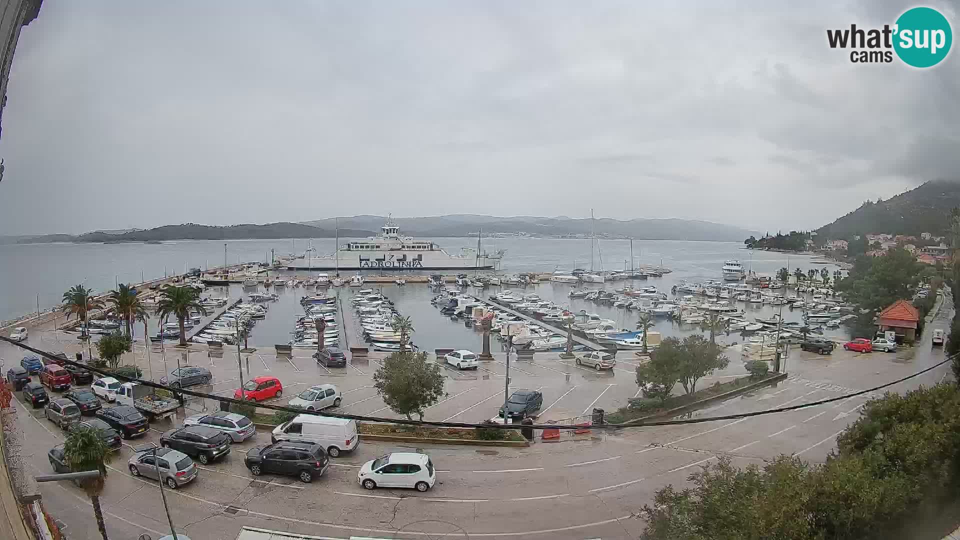 Webcam Orebić Uferpromenade – Fähre nach Korčula Live