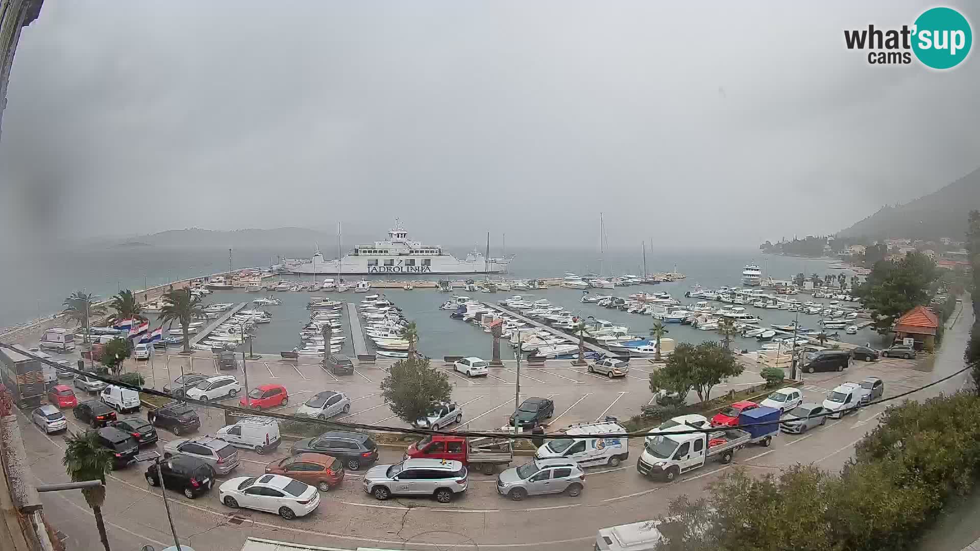 Webcam Orebić Riva – Ferry a Korčula en vivo