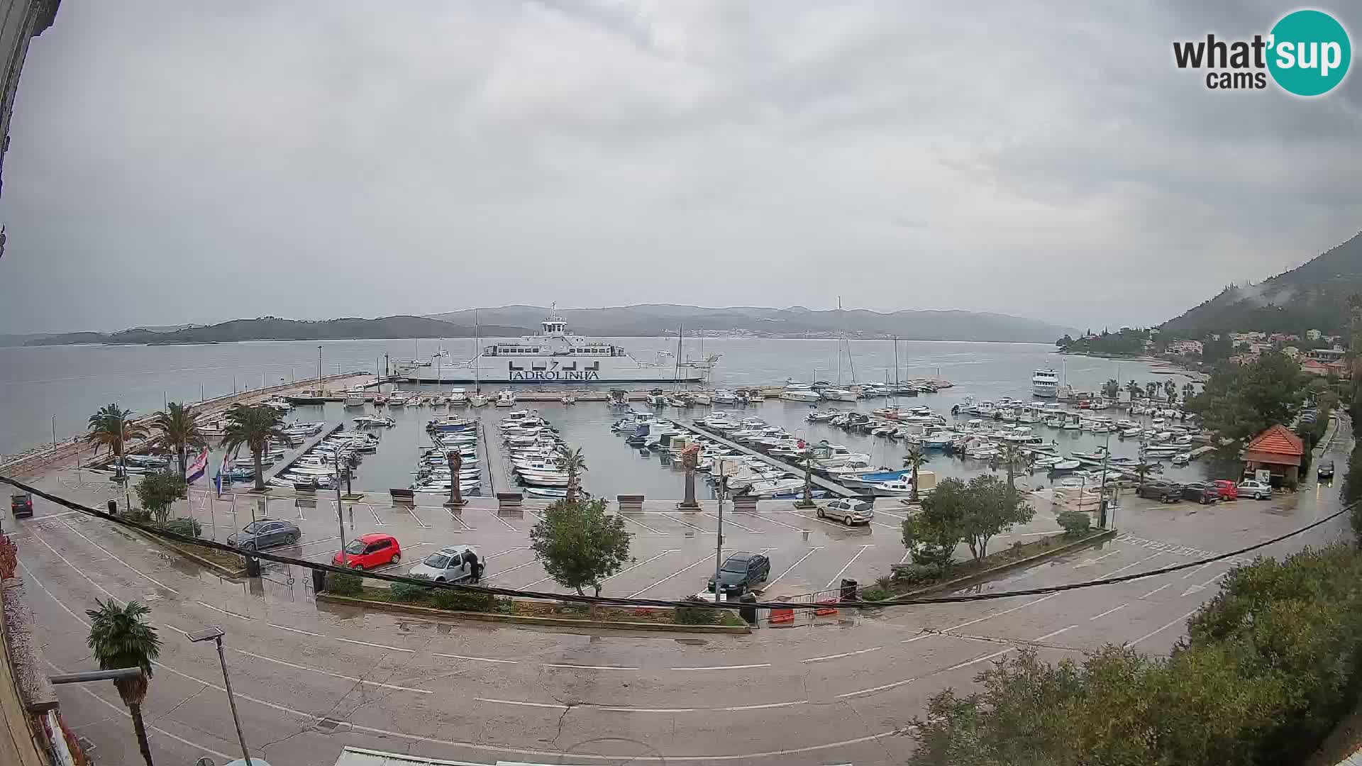 Web kamera Orebić Riva – Trajekt za Korčulu uživo