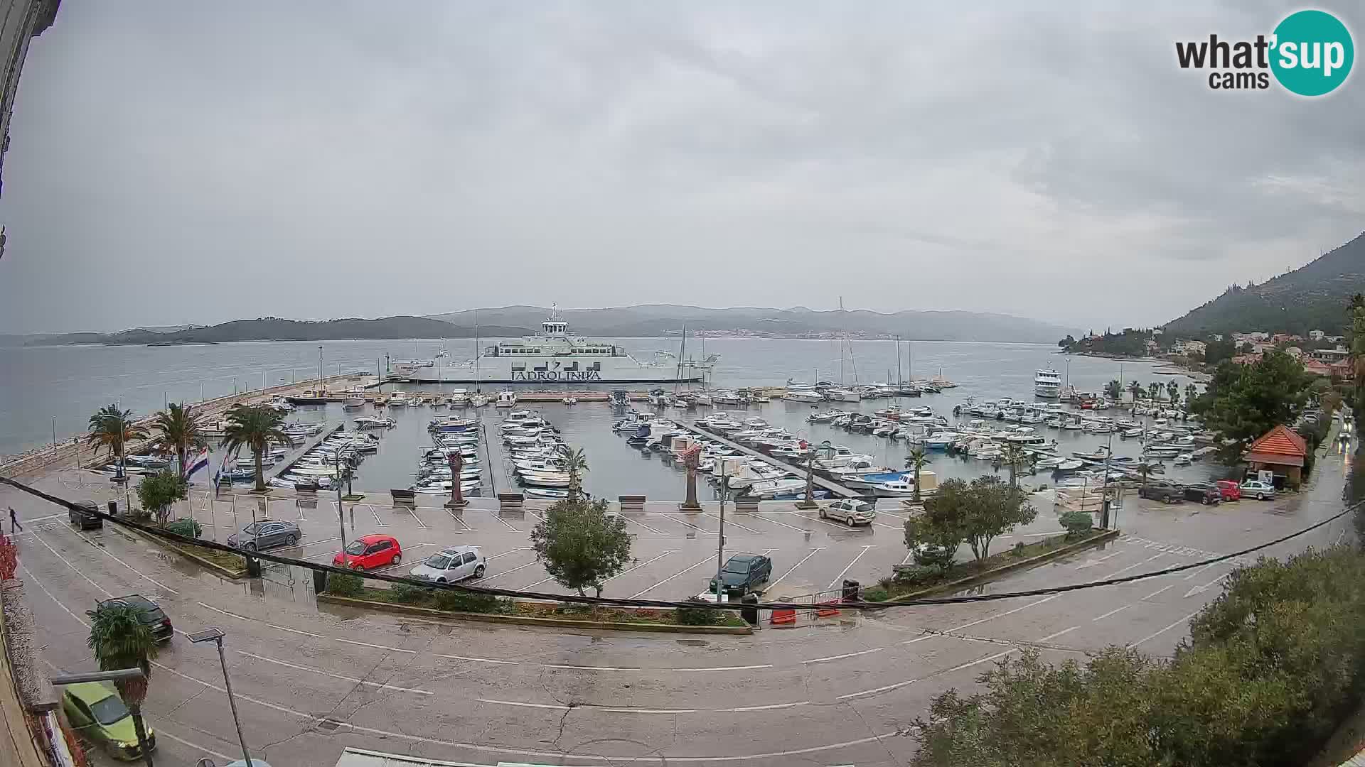 Webcam Orebić Riva – Ferry to Korčula Live