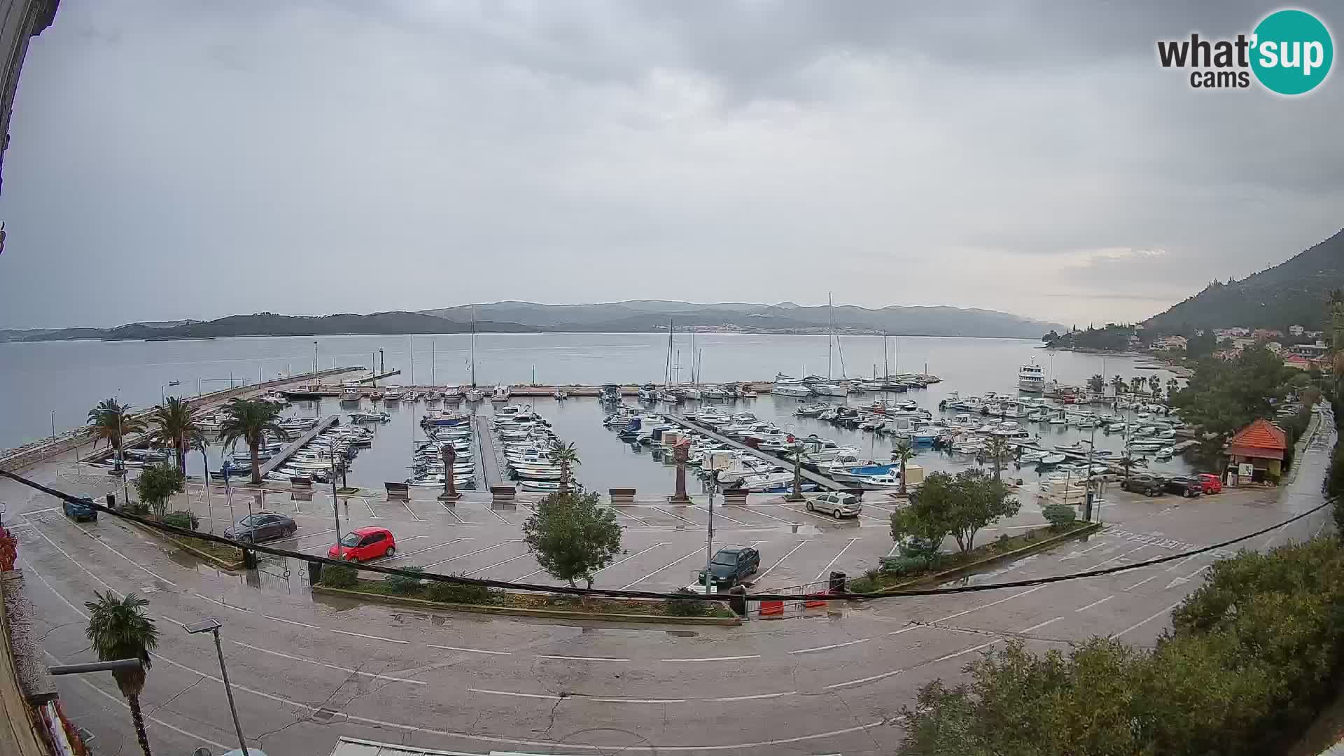 Webcam Orebić Riva – Ferry a Korčula en vivo