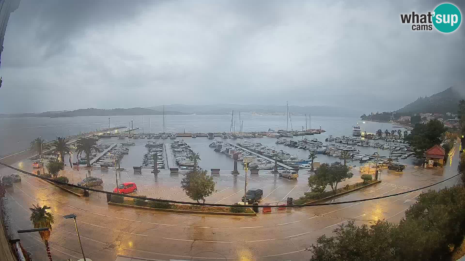 Webcam Orebić Uferpromenade – Fähre nach Korčula Live