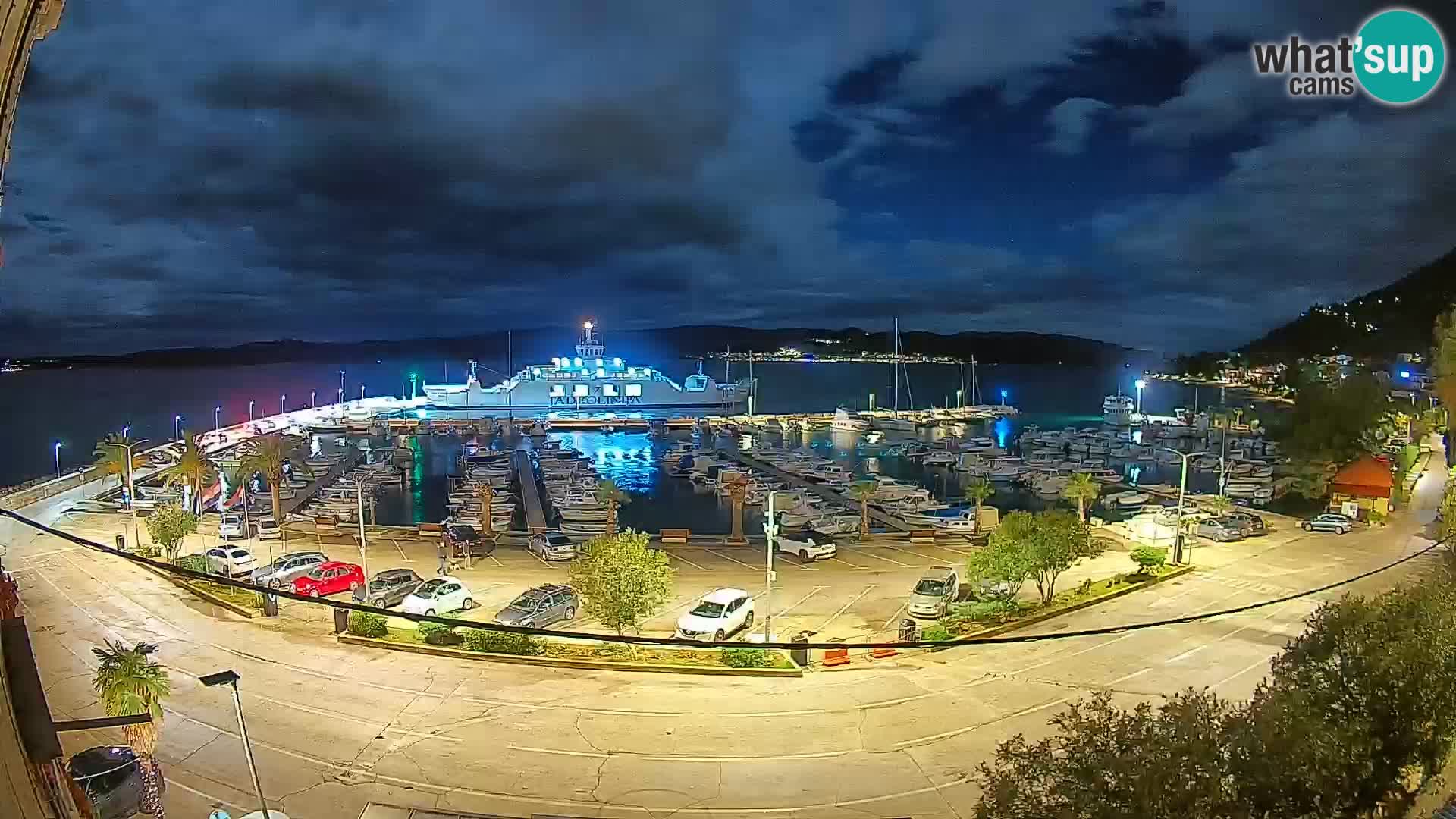 Webcam Orebić Riva – Ferry vers Korčula en direct