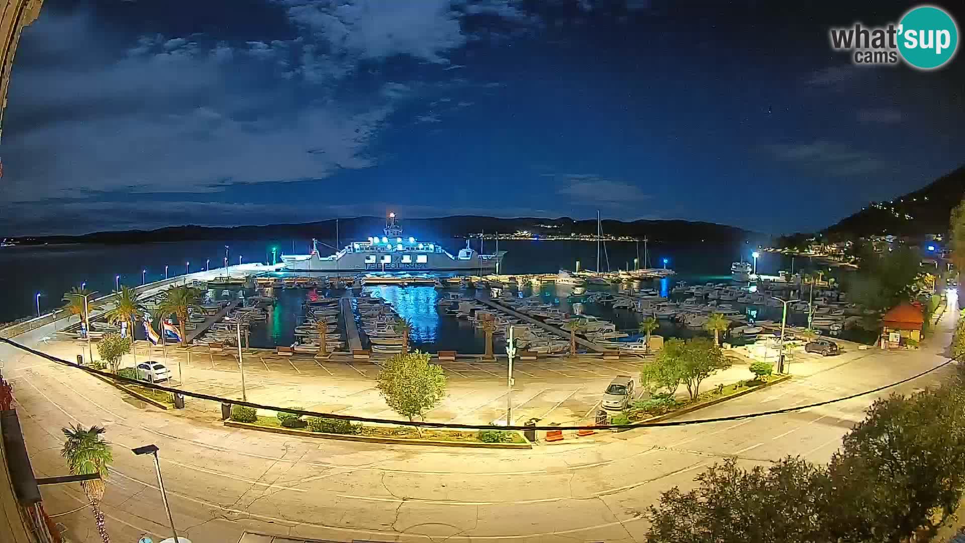 Webcam Orebić Riva – Ferry a Korčula en vivo
