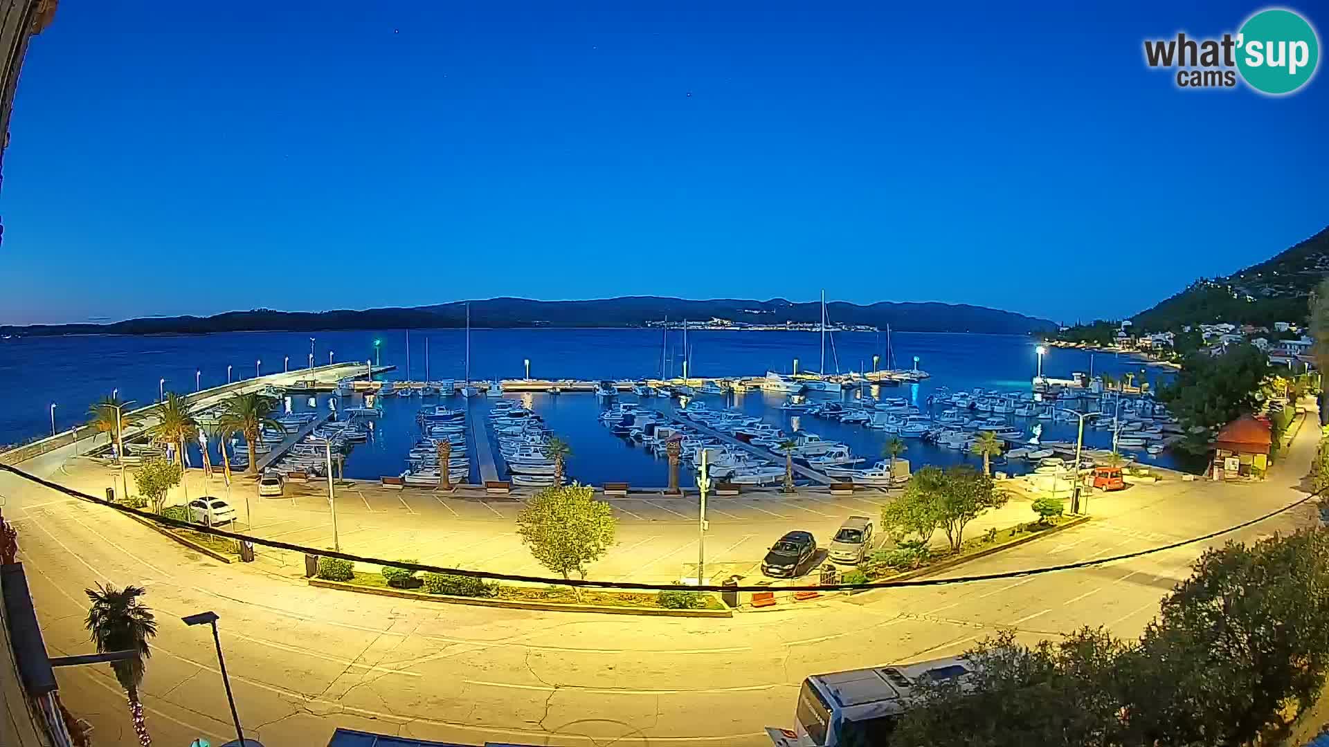 Webcam Orebić Riva – Ferry a Korčula en vivo