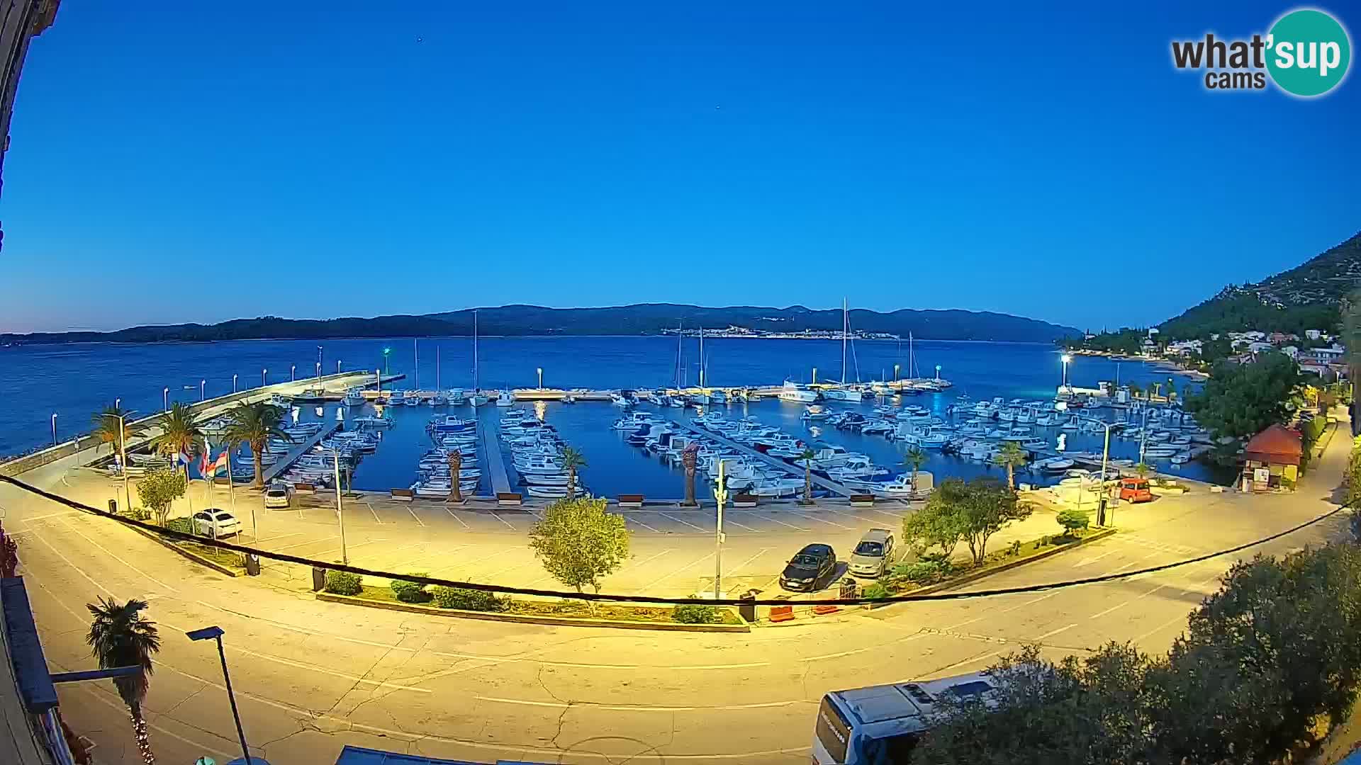 Webcam Orebić Riva – Ferry a Korčula en vivo