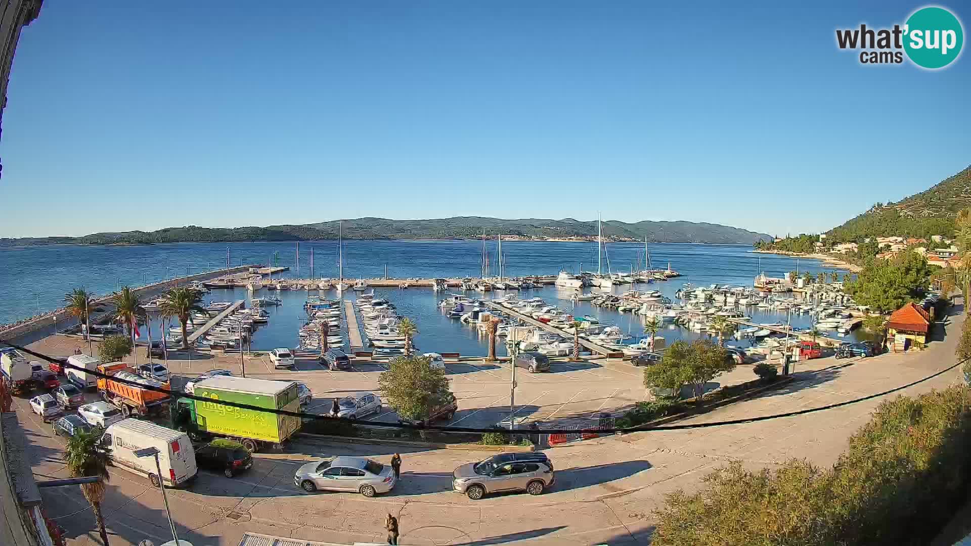 Webcam Orebić Riva – Ferry vers Korčula en direct