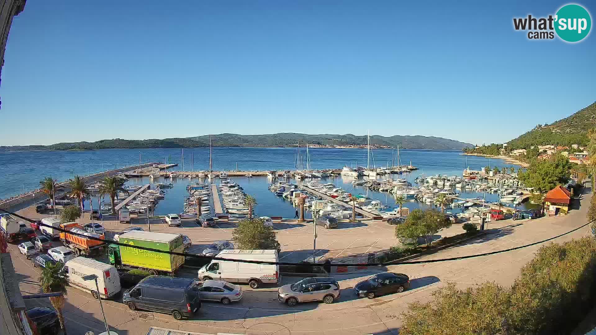 Webcam Orebić Riva – Ferry to Korčula Live