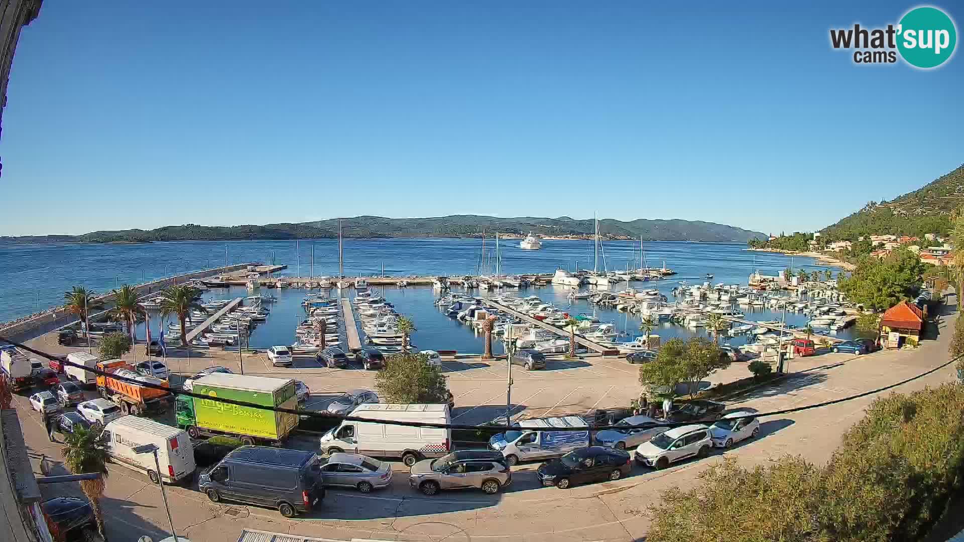 Webcam Orebić Riva – Ferry a Korčula en vivo