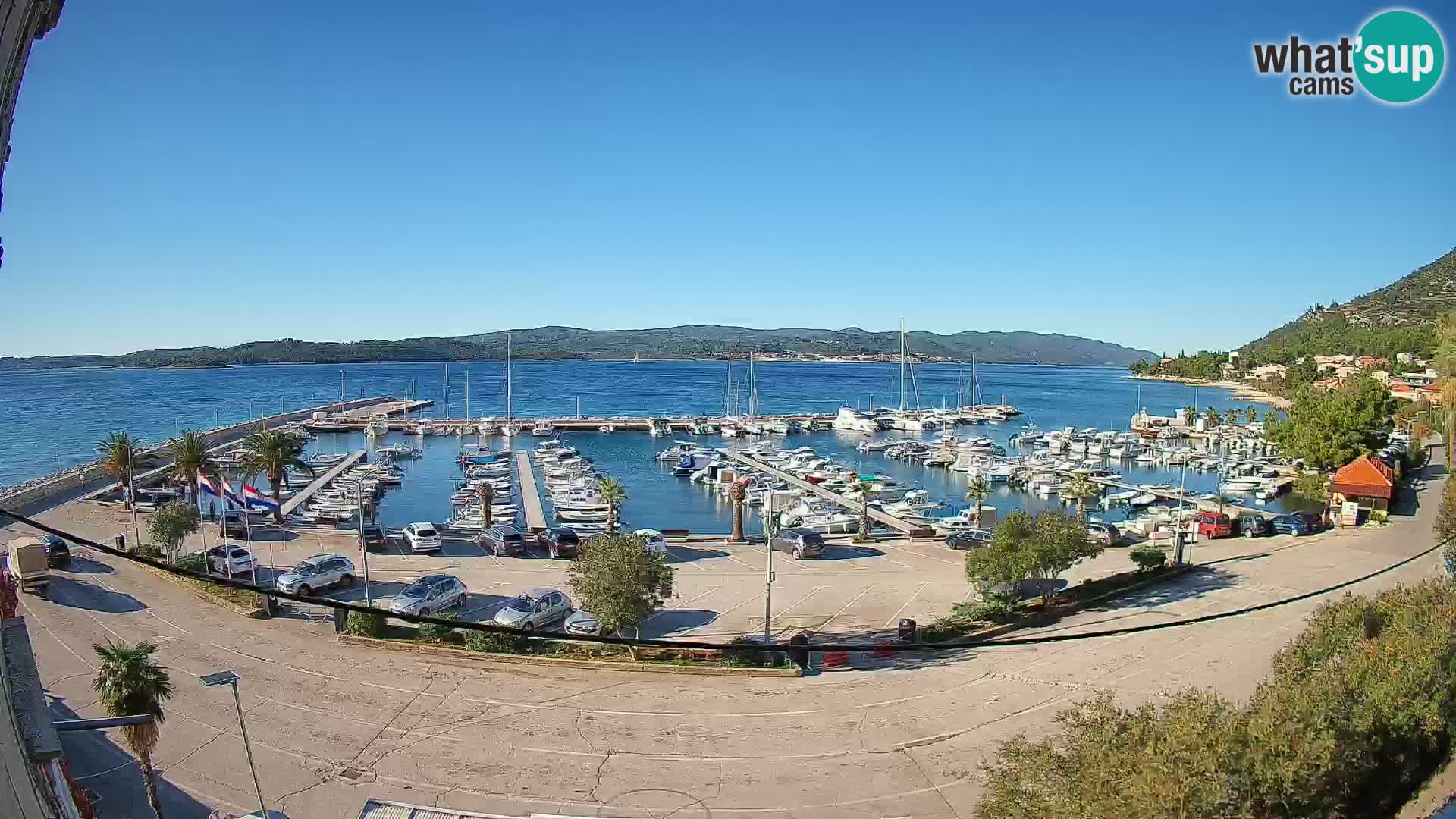 Webcam Orebić Uferpromenade – Fähre nach Korčula Live