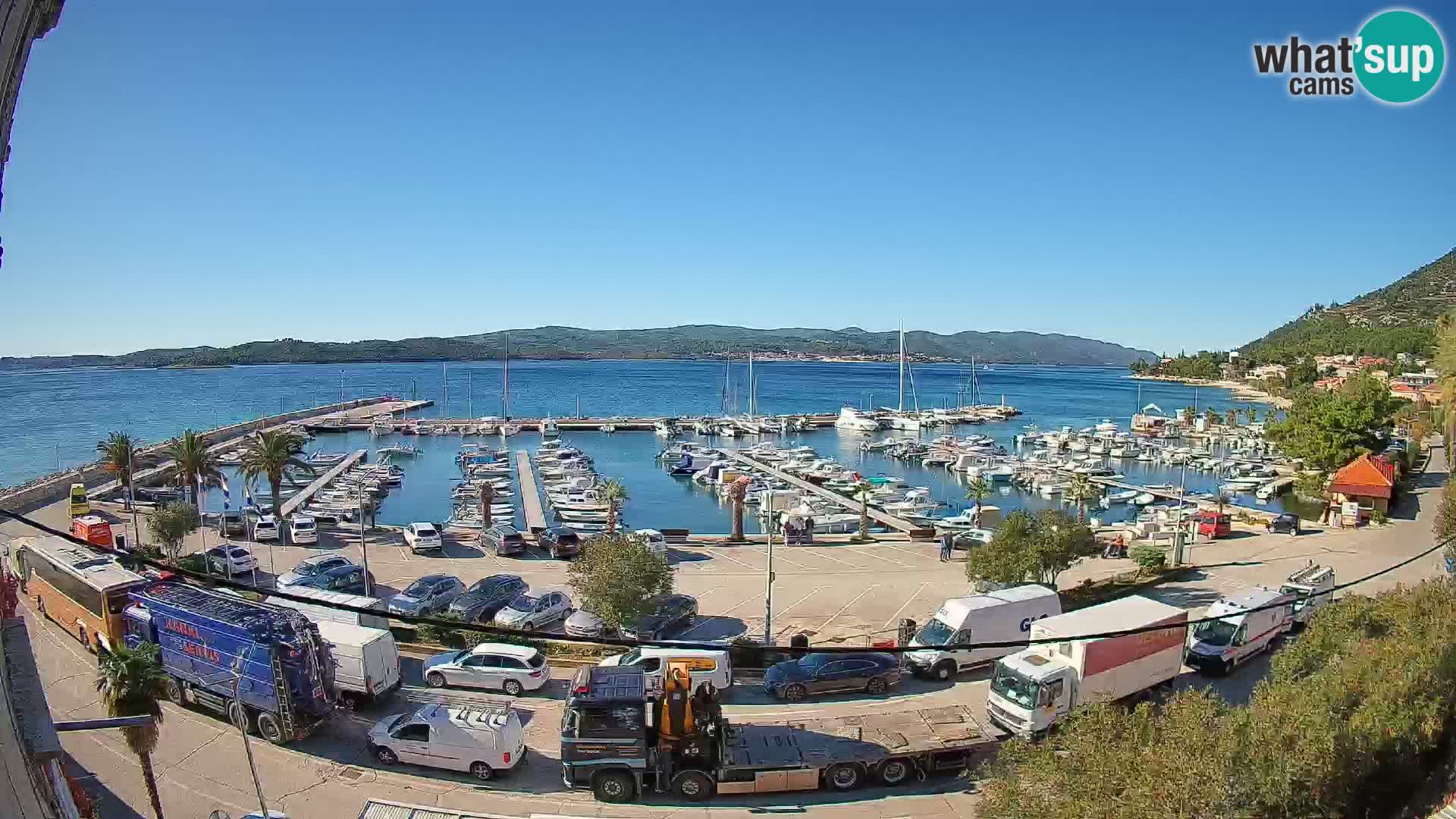 Webcam Orebić Riva – Ferry to Korčula Live
