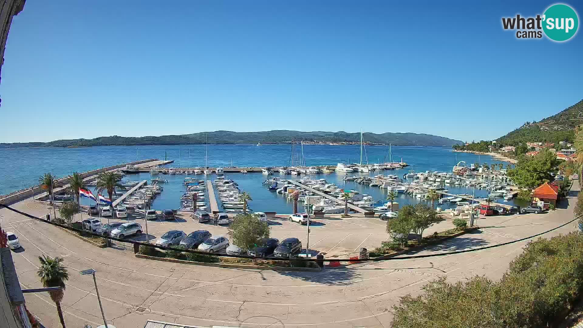 Webcam Orebić Riva – Ferry to Korčula Live