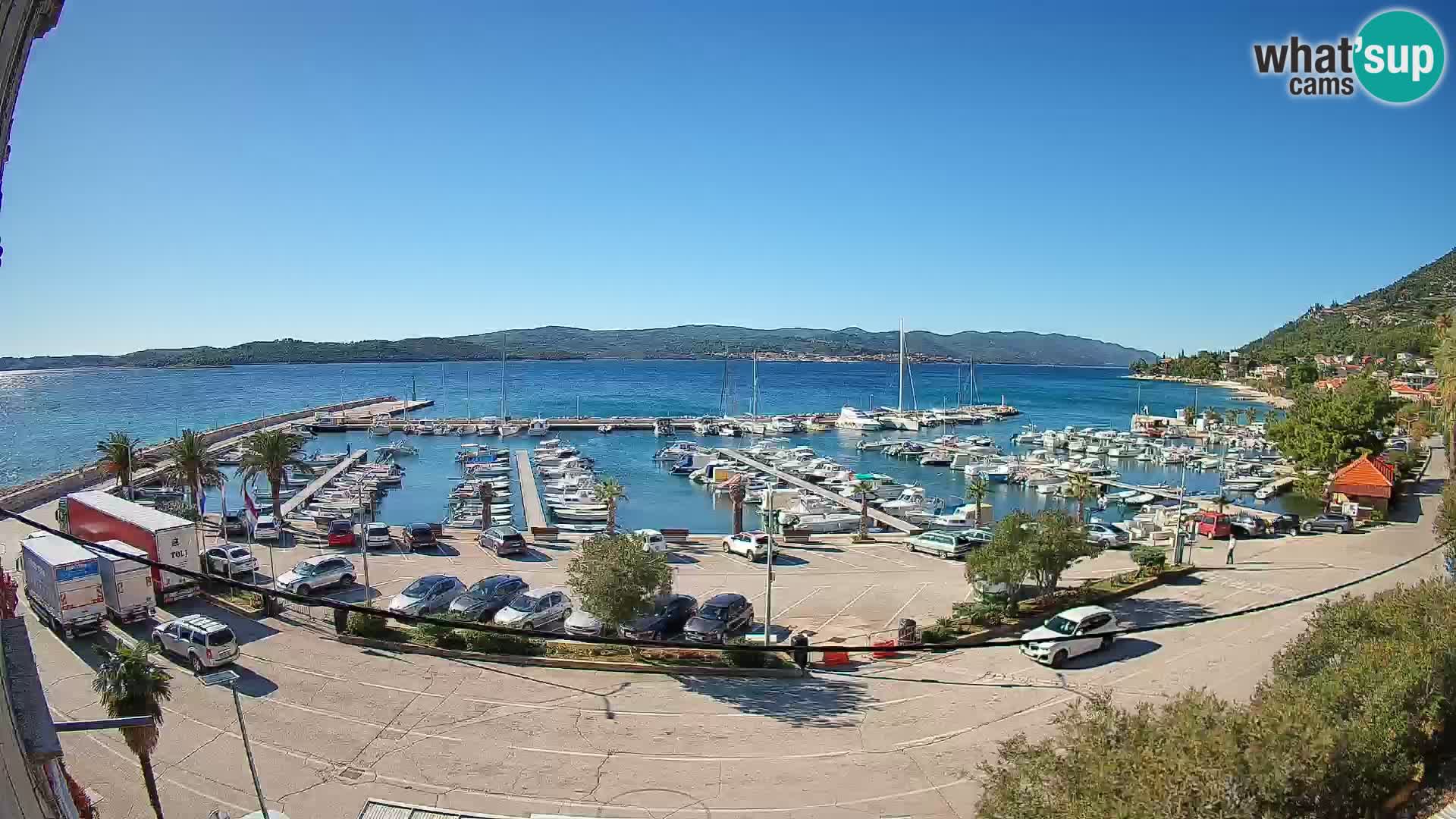 Webcam Orebić Riva – Ferry to Korčula Live