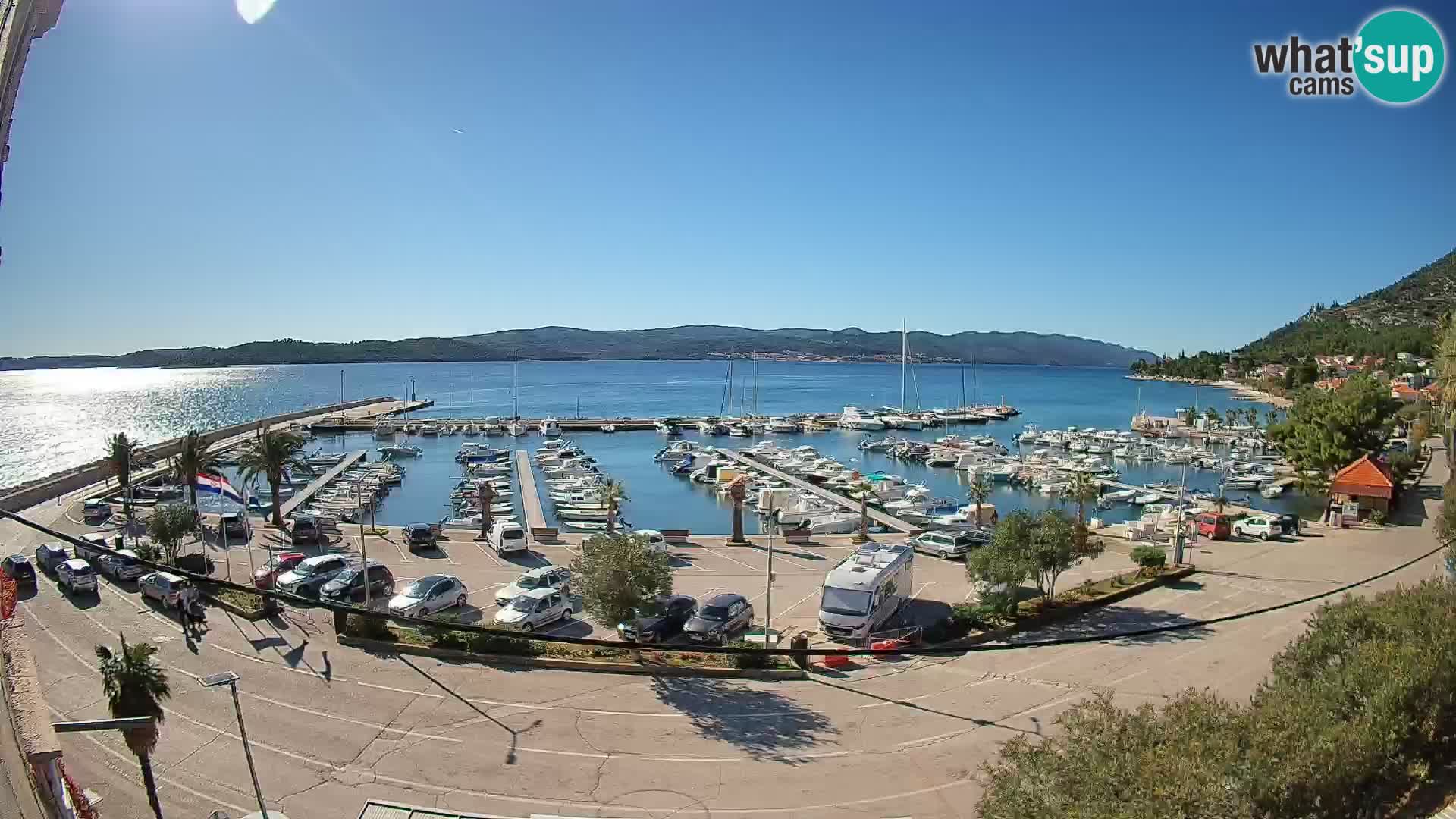 Webcam Orebić Riva – Ferry vers Korčula en direct