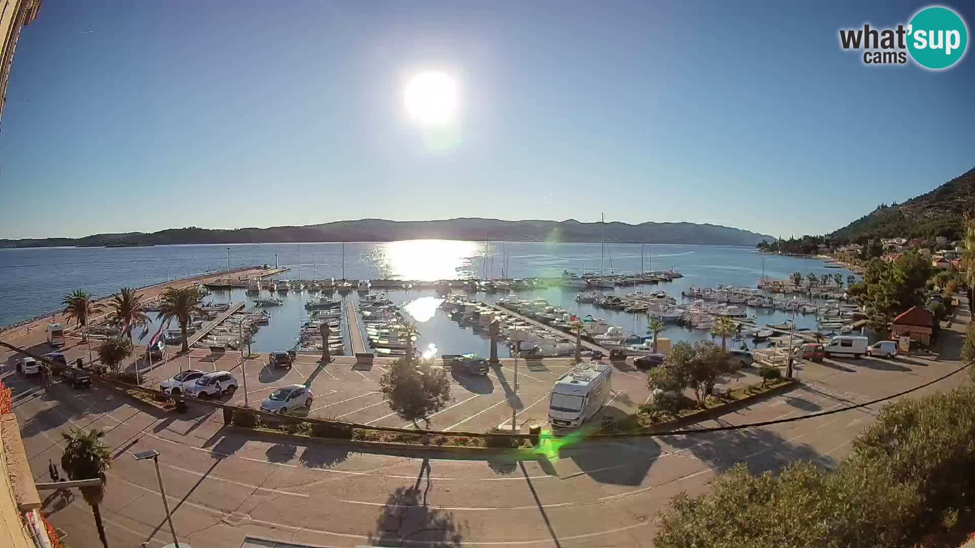 Webcam Orebić Riva – Ferry to Korčula Live