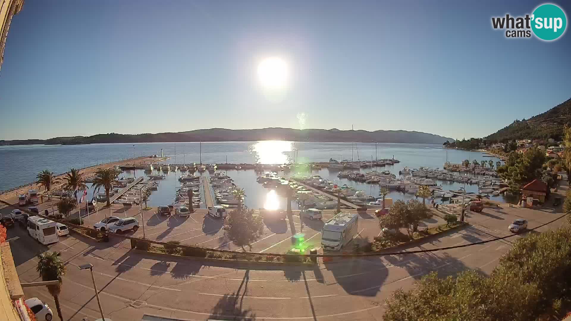 Webcam Orebić Riva – Ferry vers Korčula en direct