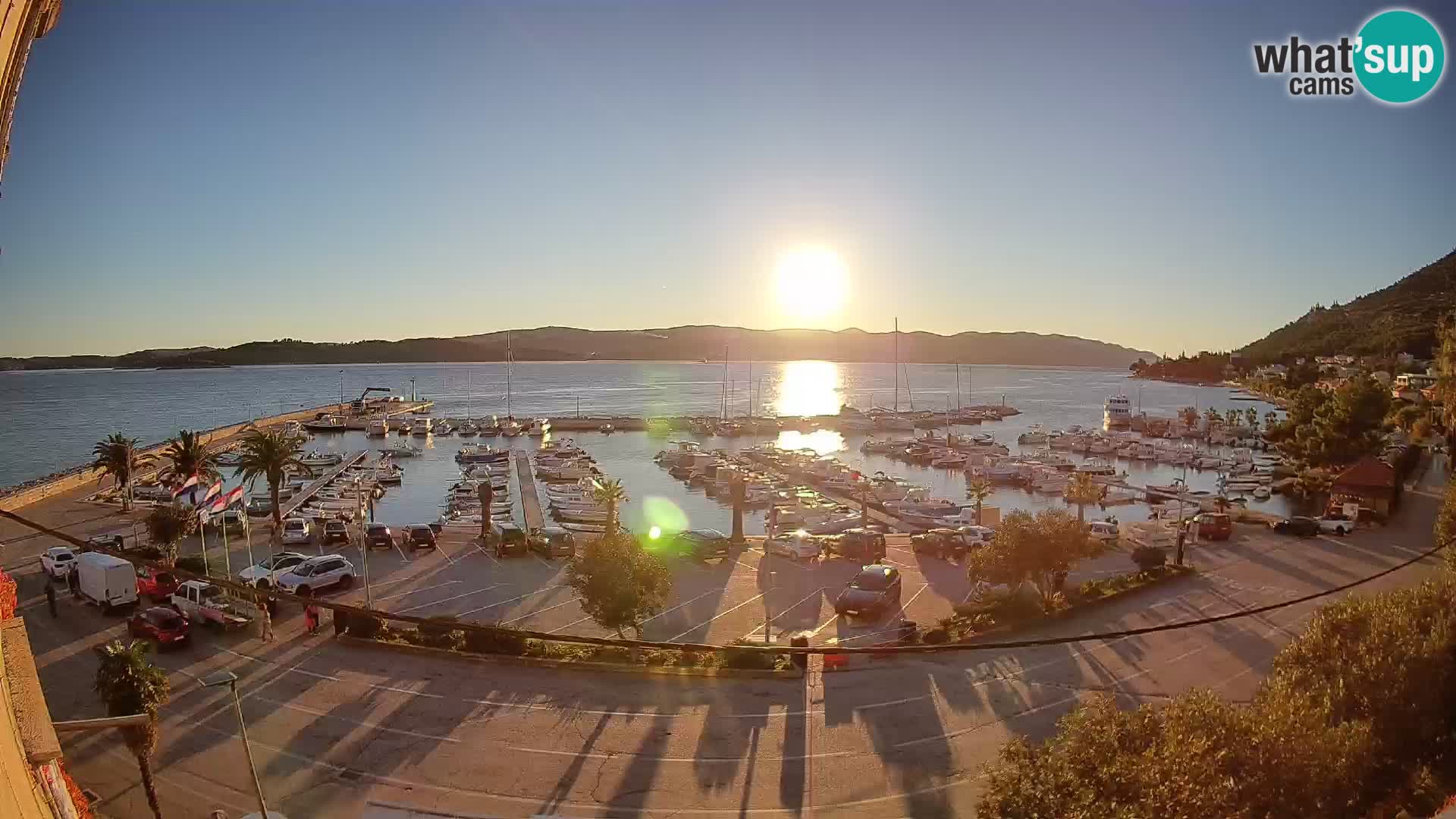 Webcam Orebić Uferpromenade – Fähre nach Korčula Live