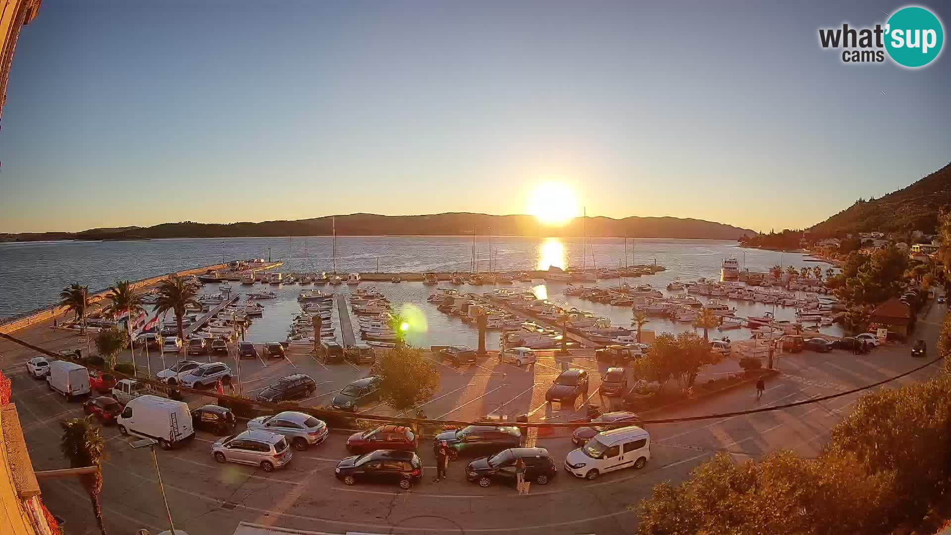 Webcam Orebić Riva – Ferry to Korčula Live