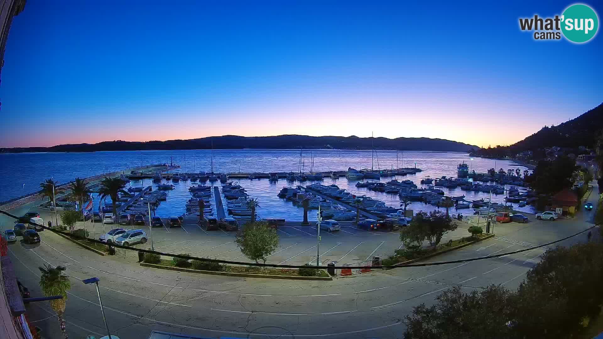 Web kamera Orebić Riva – Trajekt za Korčulu uživo