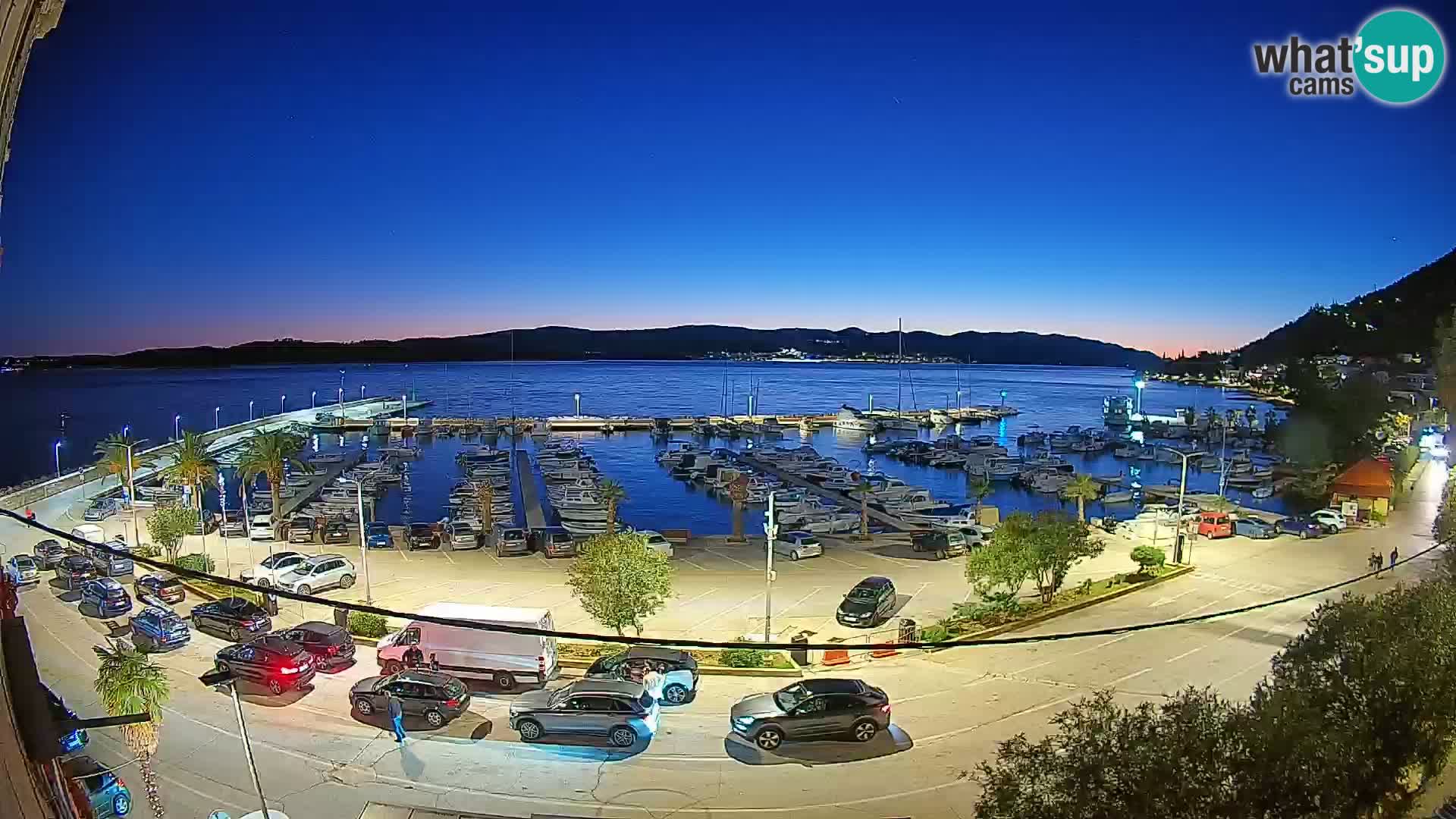 Spletna kamera Orebić Riva – Trajekt za Korčulo v živo