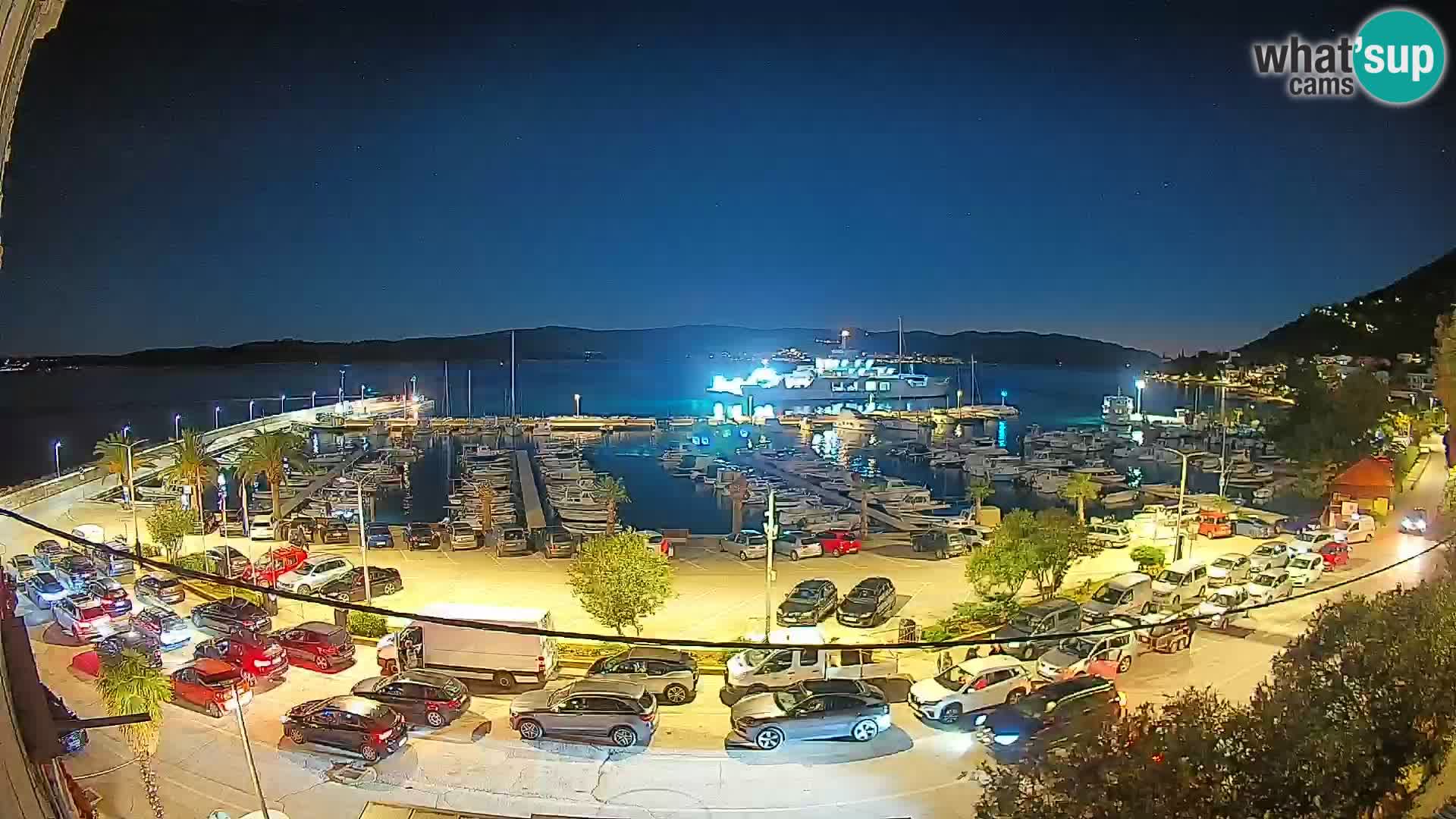 Webcam Orebić Riva – Ferry to Korčula Live