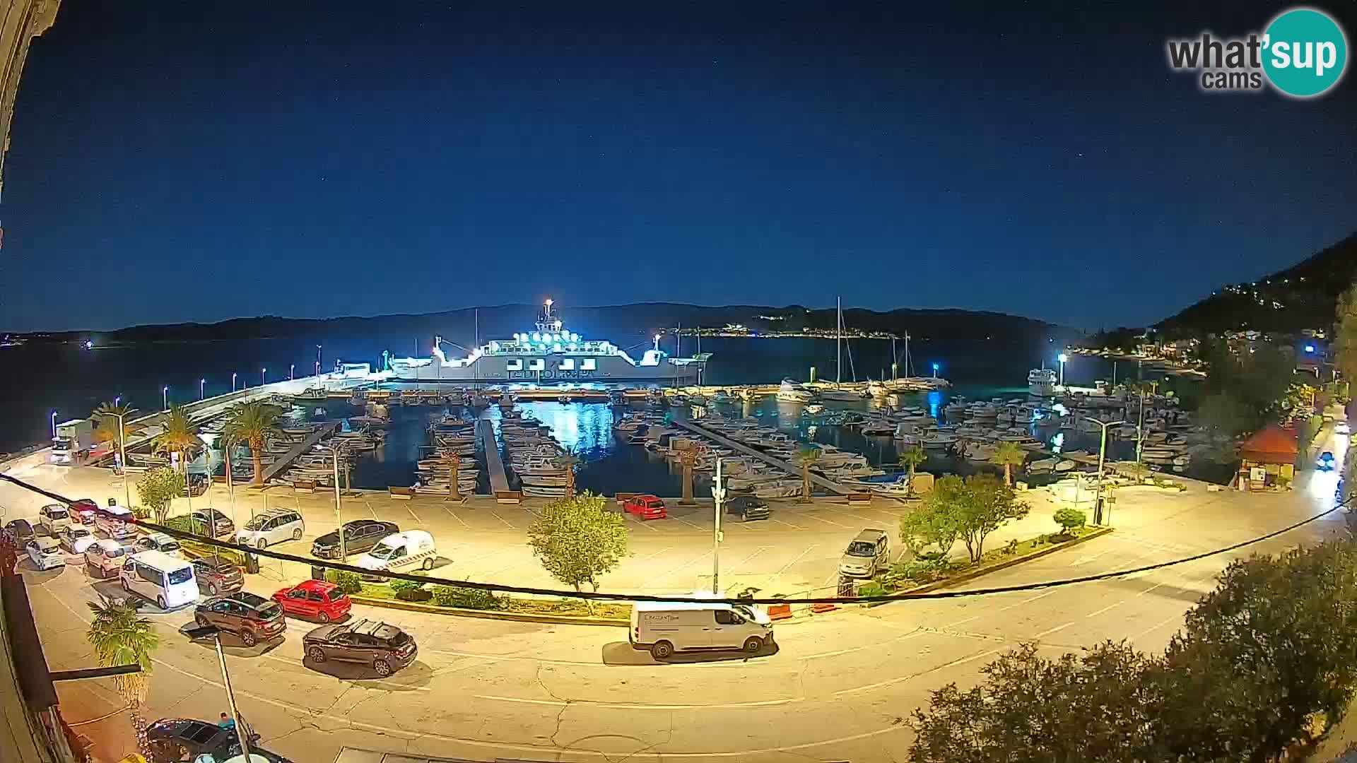 Webcam Orebić Riva – Ferry vers Korčula en direct
