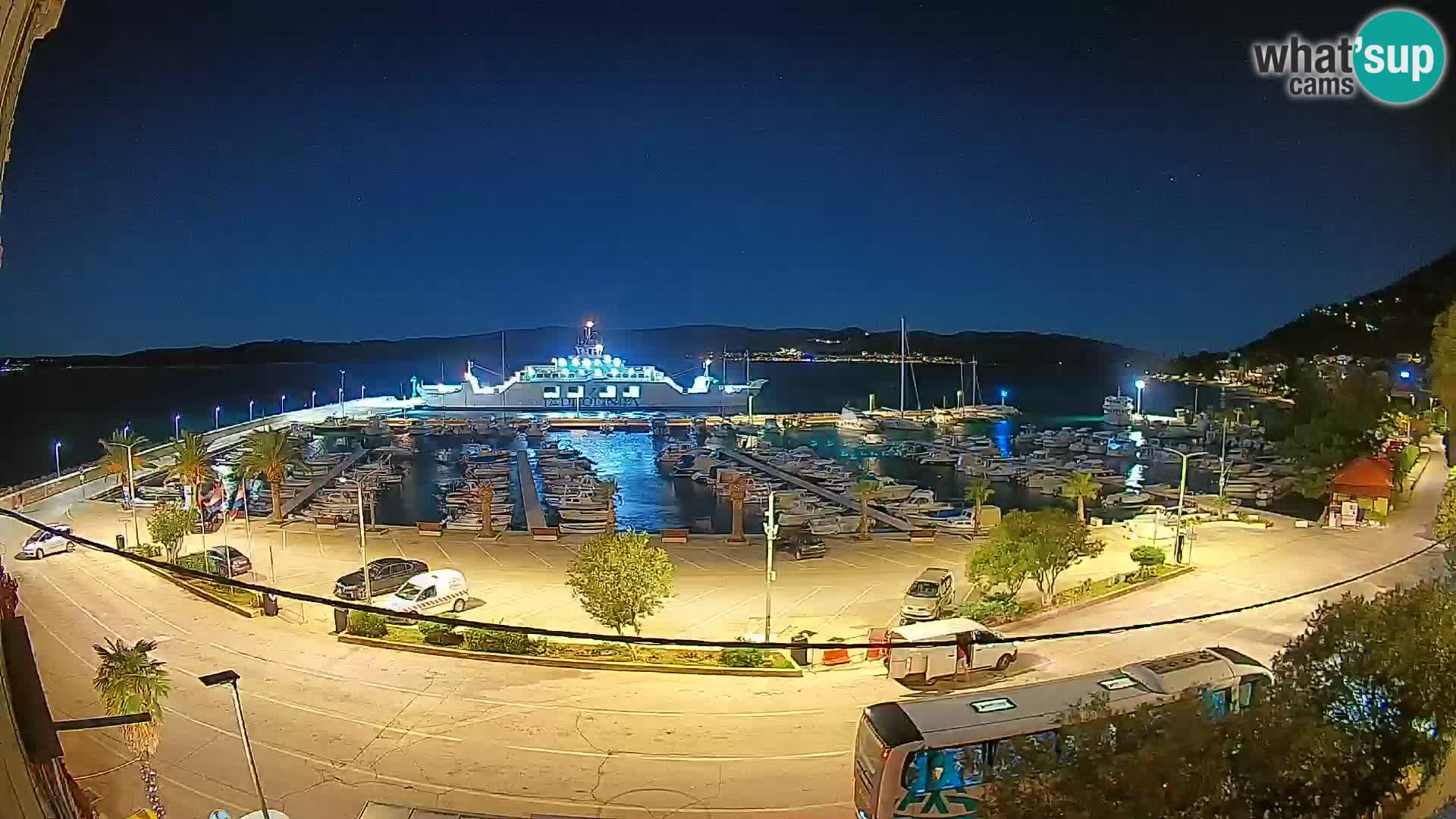 Webcam Orebić Riva – Ferry vers Korčula en direct