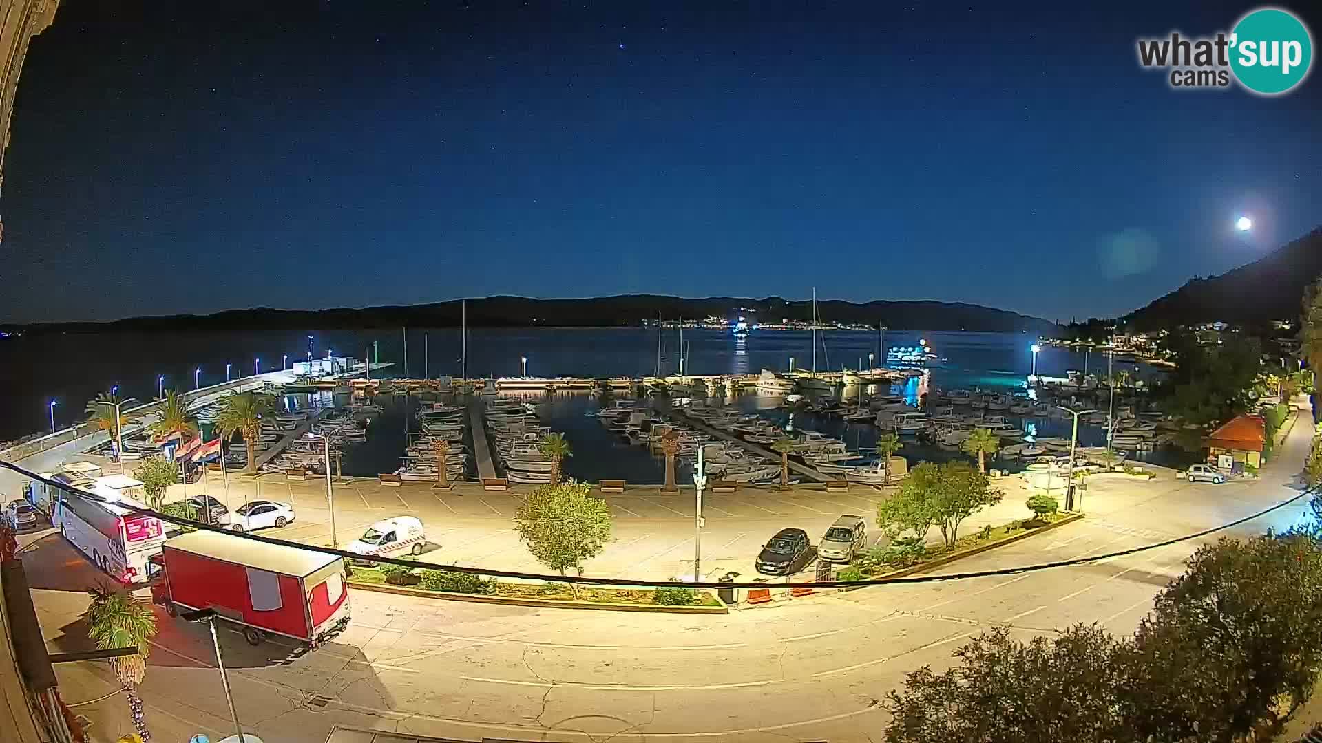 Webcam Orebić Riva – Ferry vers Korčula en direct