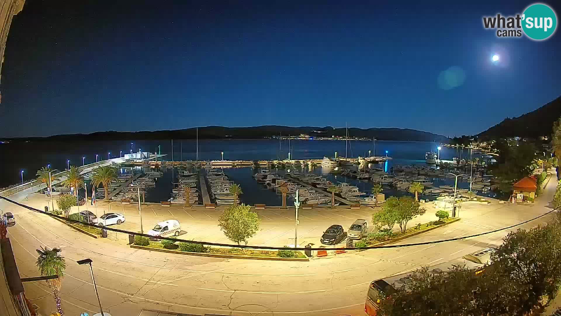Webcam Orebić Riva – Ferry a Korčula en vivo