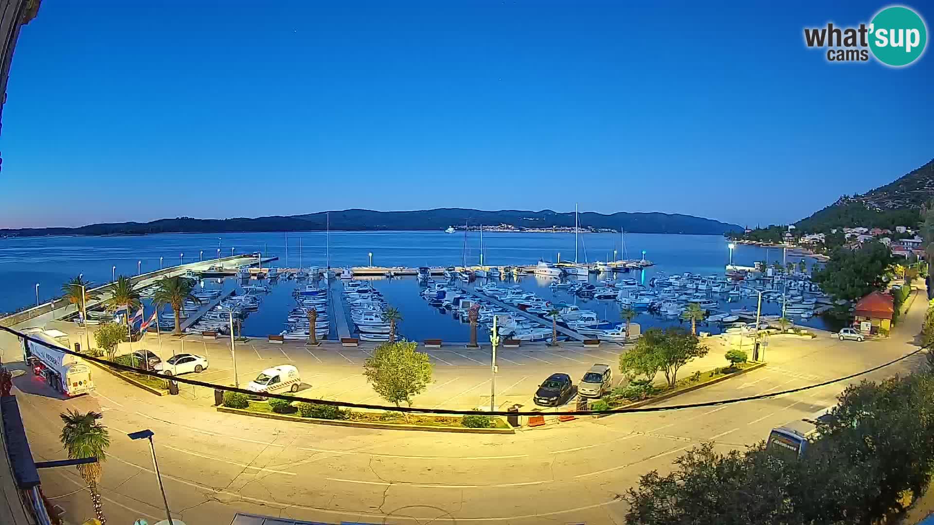 Webcam Orebić Riva – Ferry to Korčula Live