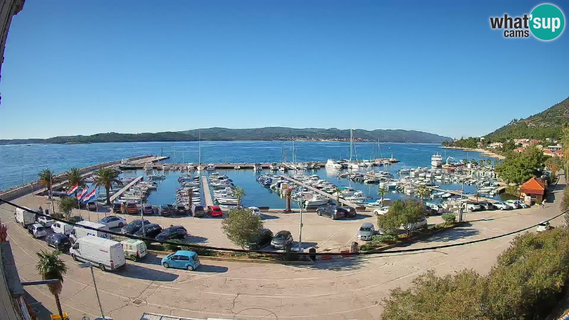 Webcam Orebić Riva – Ferry to Korčula Live