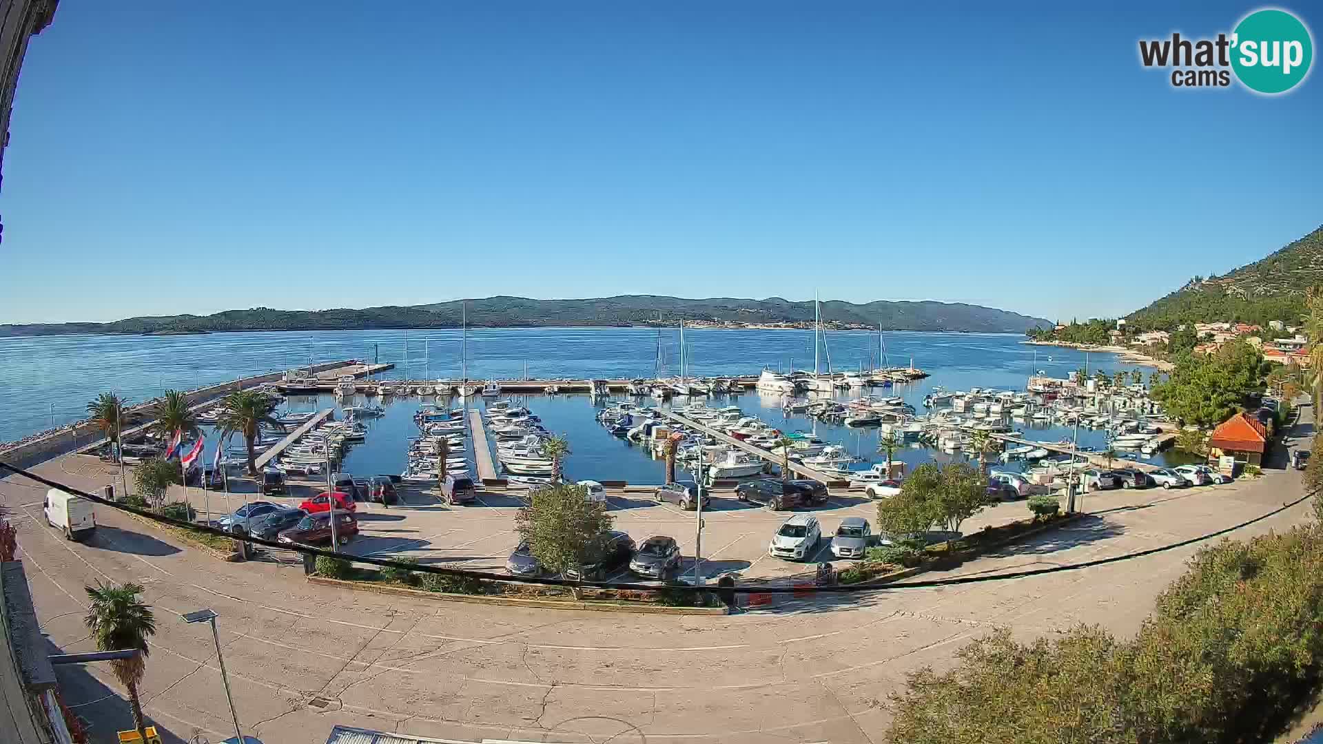 Webcam Orebić Uferpromenade – Fähre nach Korčula Live