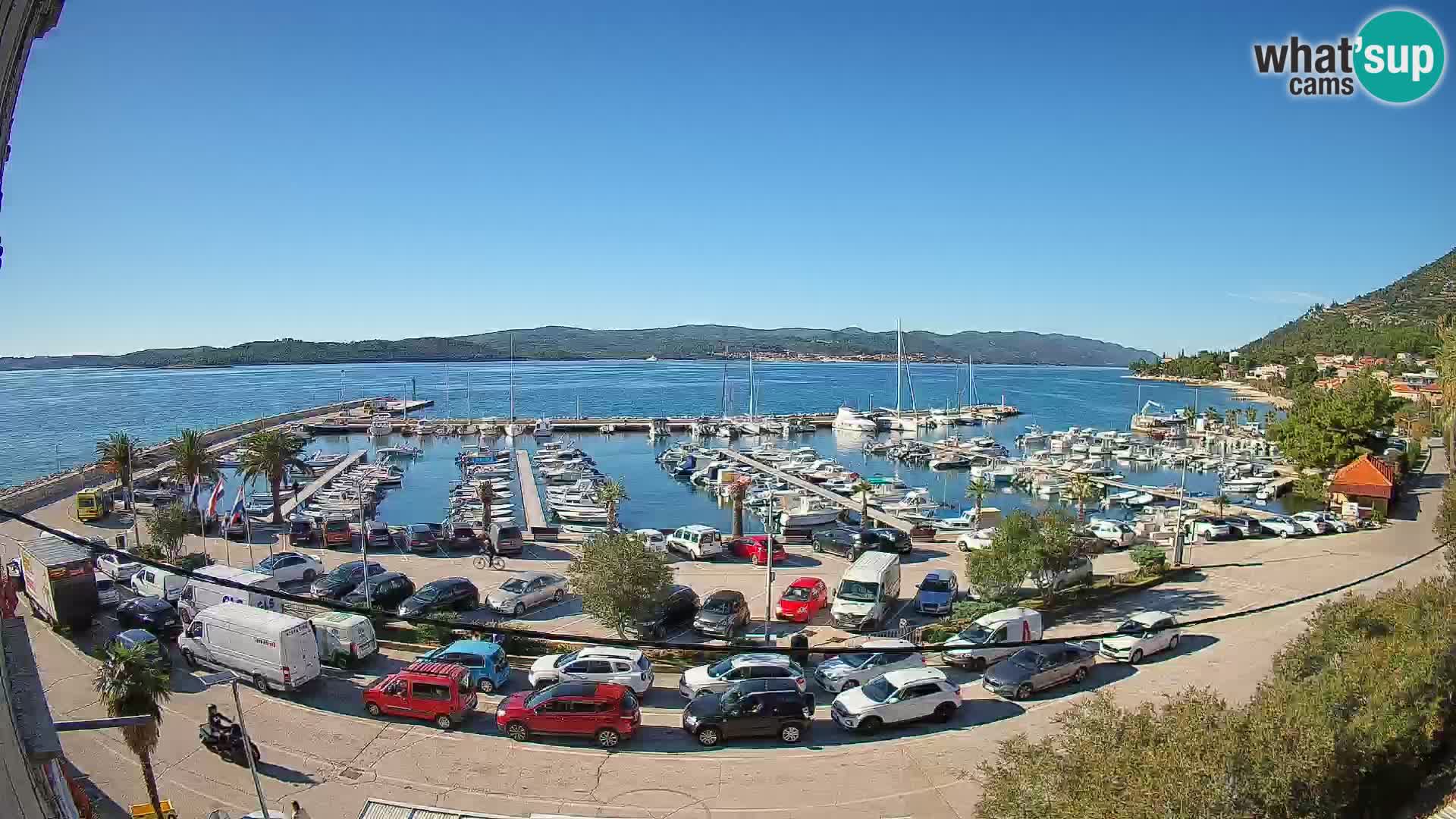 Web kamera Orebić Riva – Trajekt za Korčulu uživo