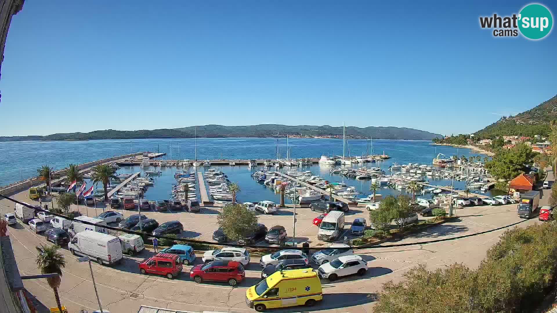 Webcam Orebić Riva – Ferry to Korčula Live